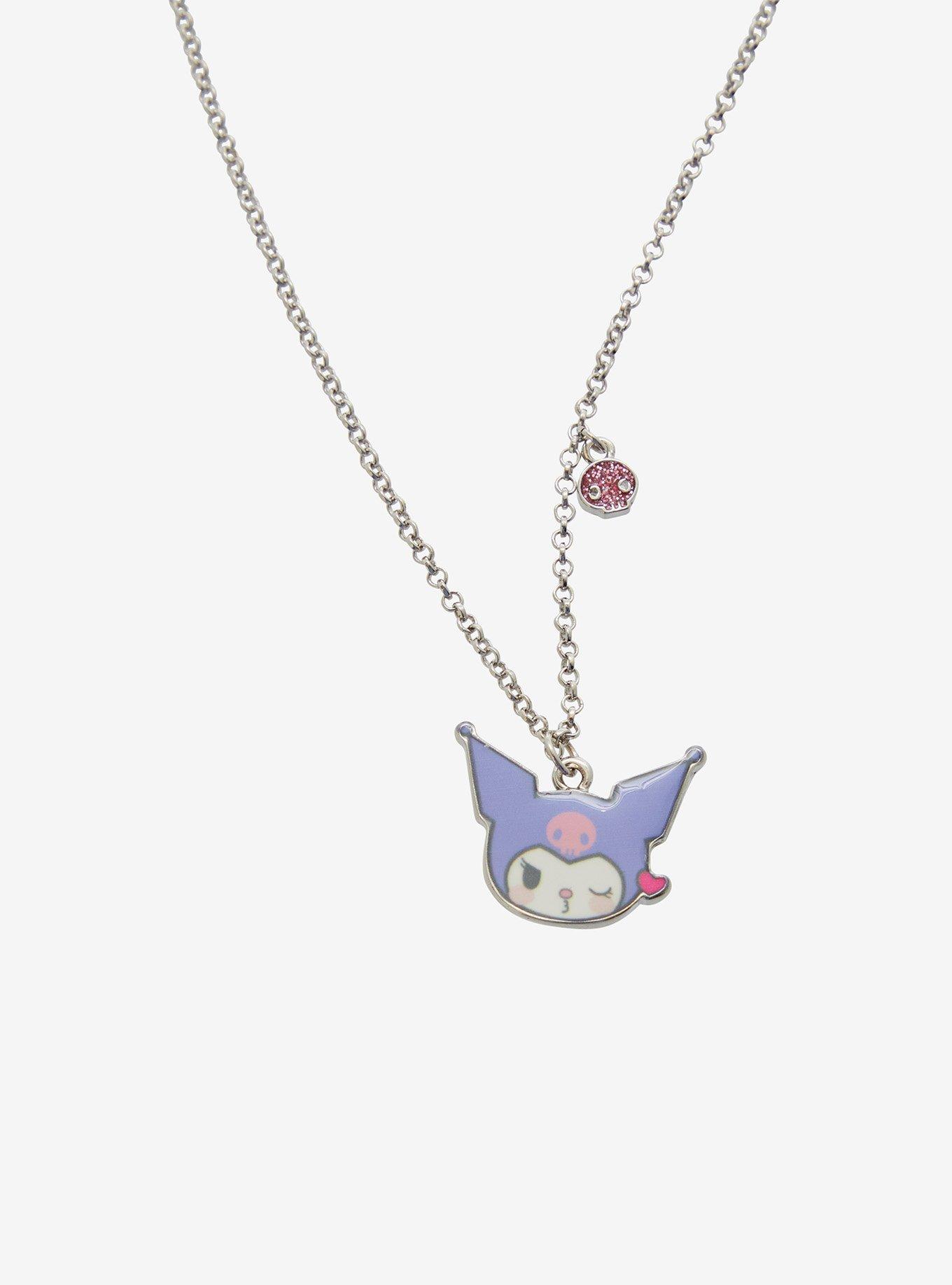 Kuromi & My Melody Kisses Best Friend Necklace Set, , alternate