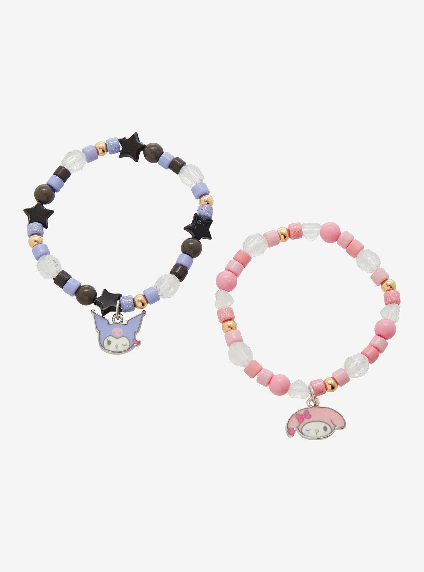 Kuromi & My Melody Beaded Best Friend Bracelet Set, , hi-res