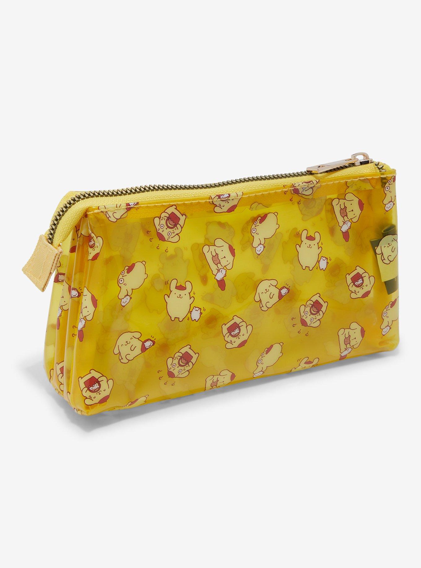 Pompompurin Yellow Transparent Makeup Bag, , alternate