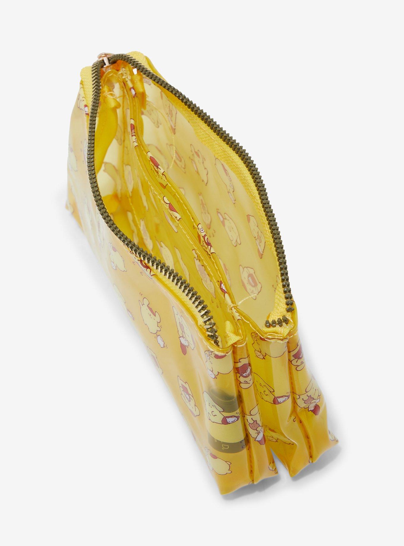 Pompompurin Yellow Transparent Makeup Bag, , alternate