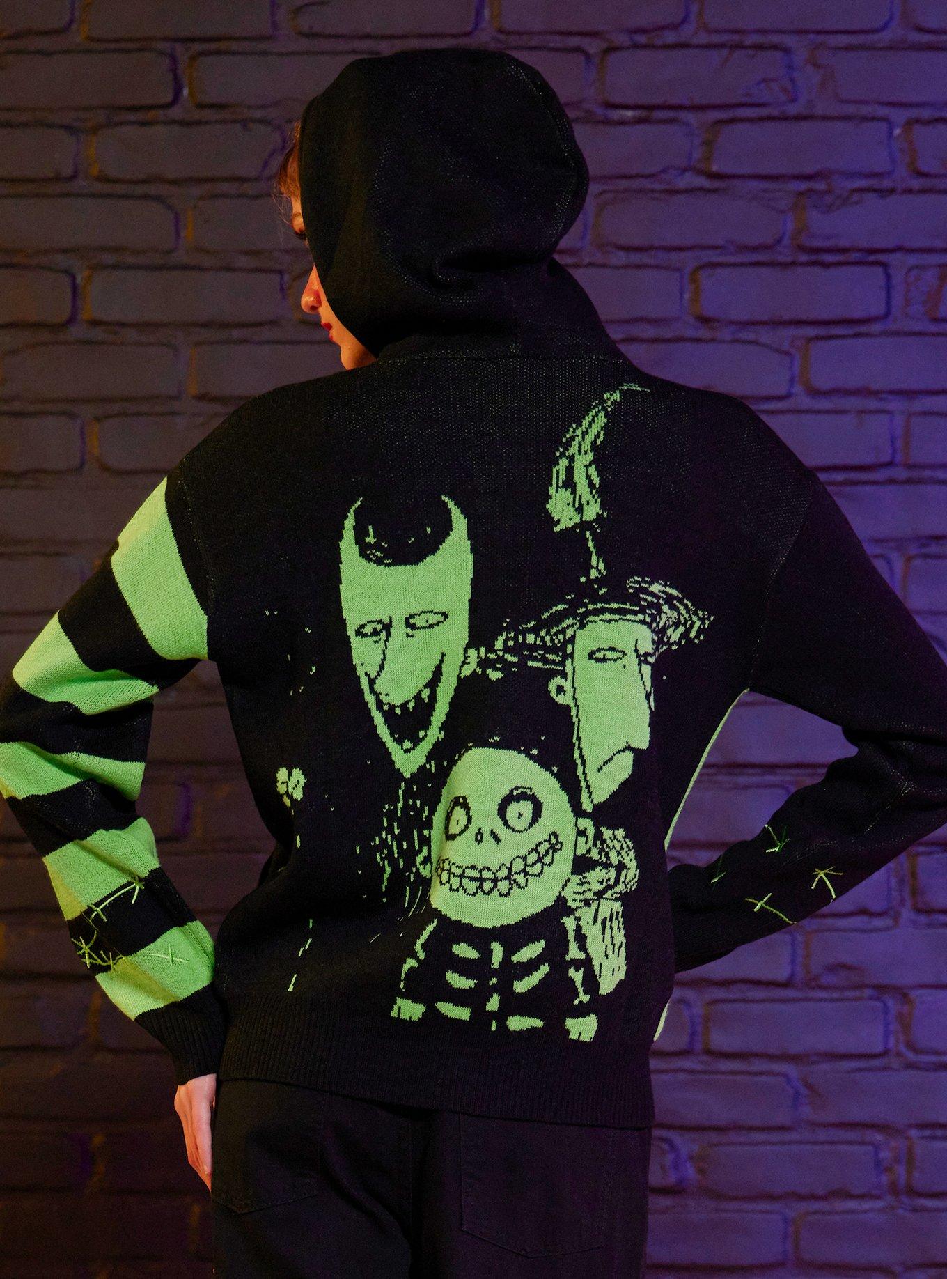 Her Universe The Nightmare Before Christmas Oogie Boogie & Oogie's Boys Split Girls Knit Hoodie