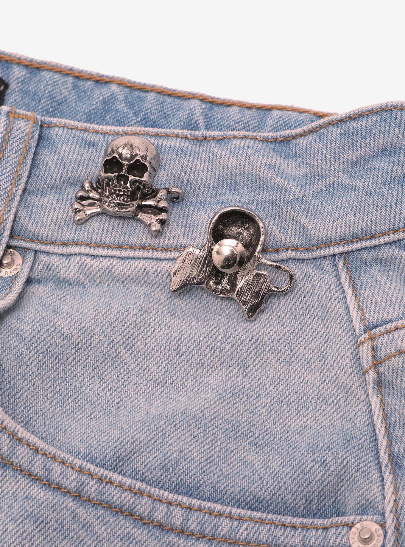 Skull & Crossbones Waist Pin Set, , alternate