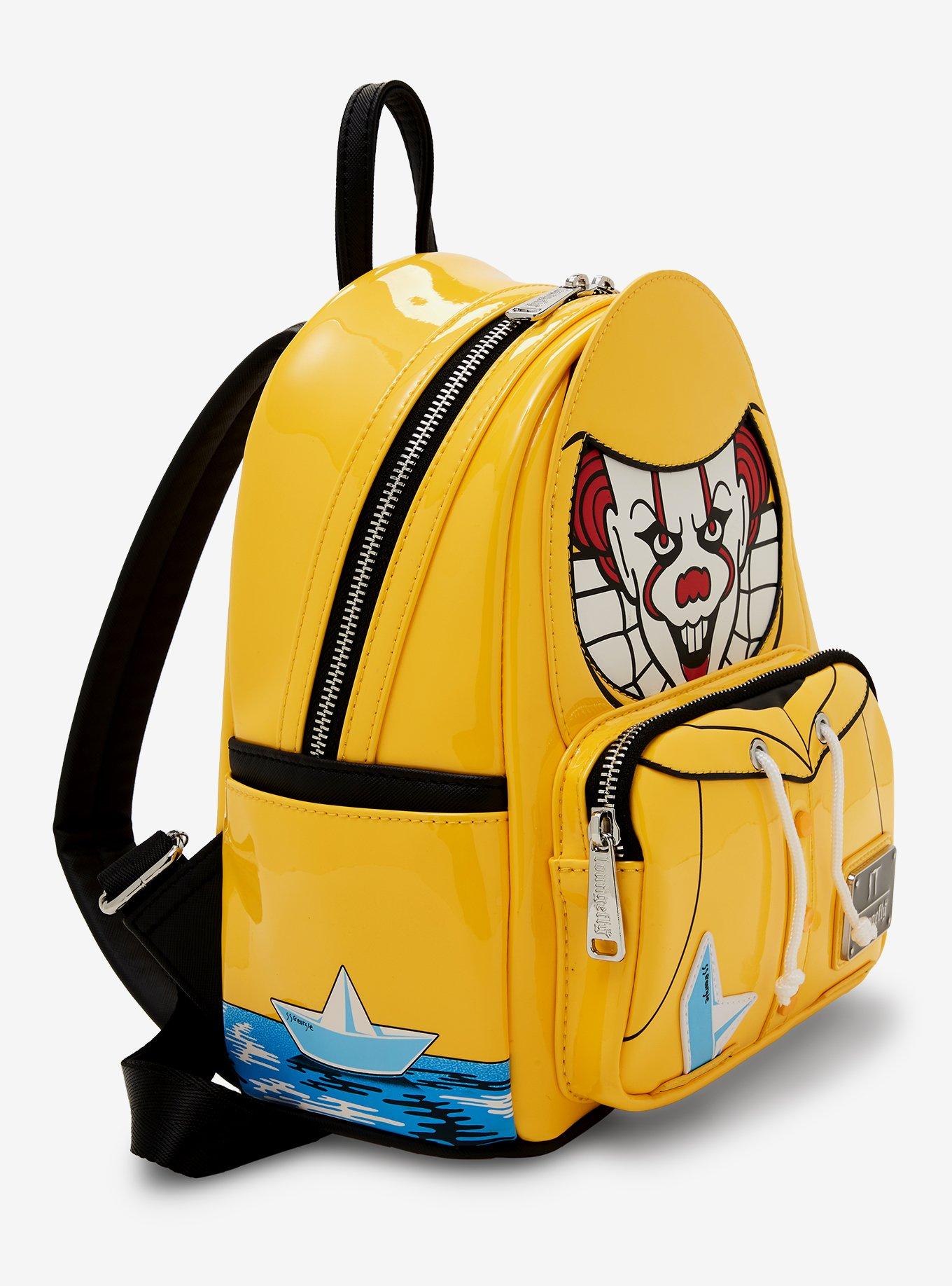 Loungefly IT Pennywise Georgie's Raincoat Glow-In-The-Dark Mini Backpack, , alternate