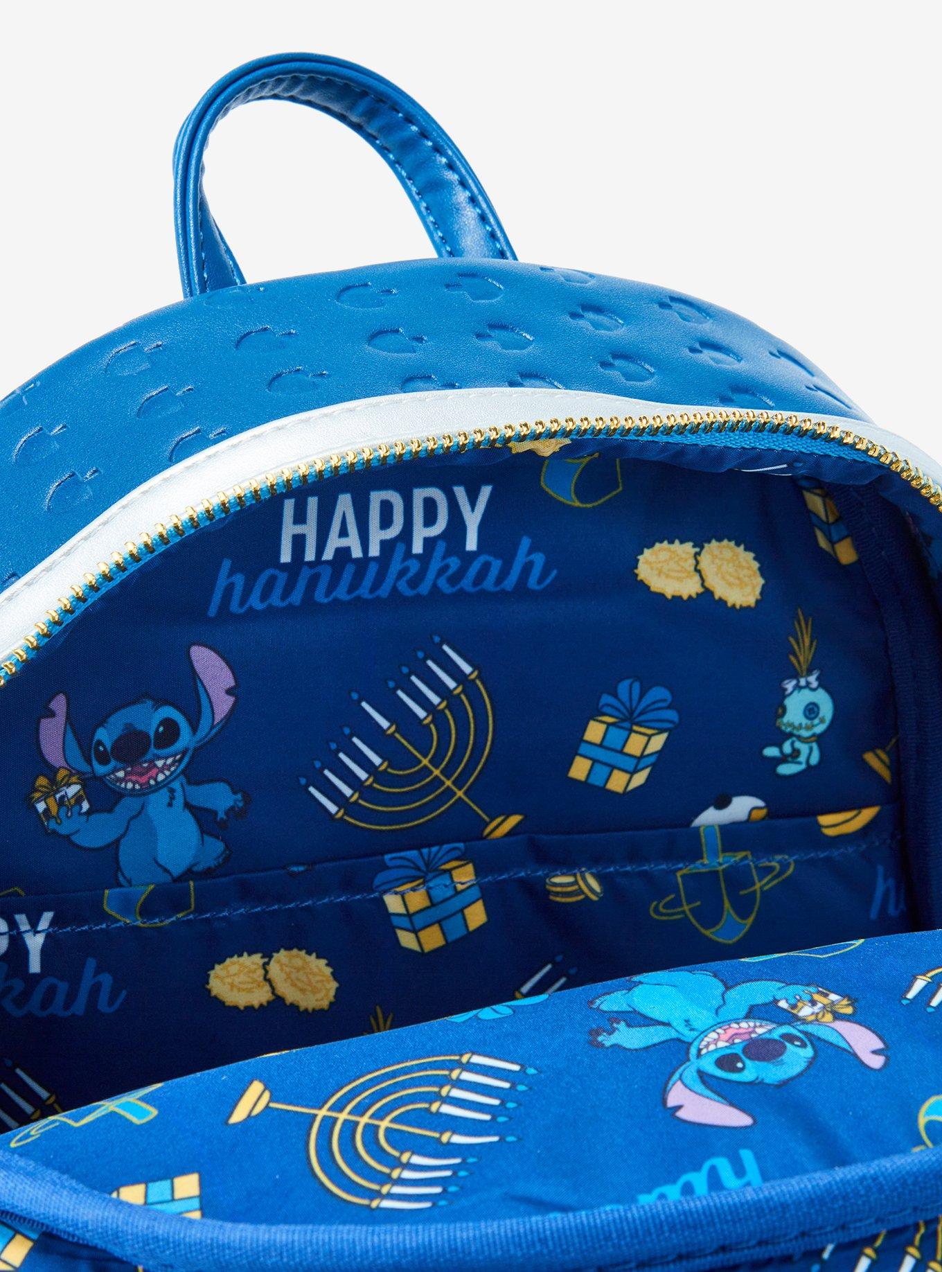 Loungefly Disney Stitch & Scrump Menorah Light-Up Mini Backpack, , alternate