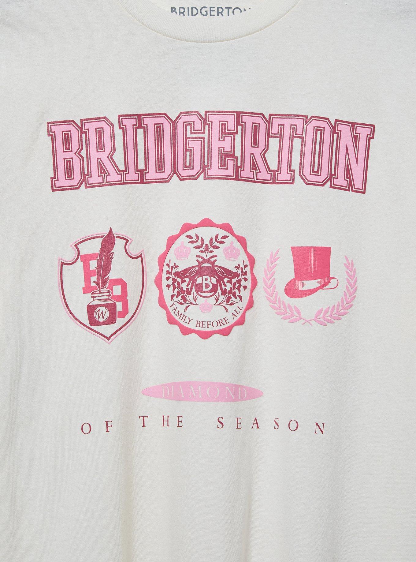 Bridgerton Crest Women's T-Shirt — BoxLunch Exclusive, BEIGE, alternate