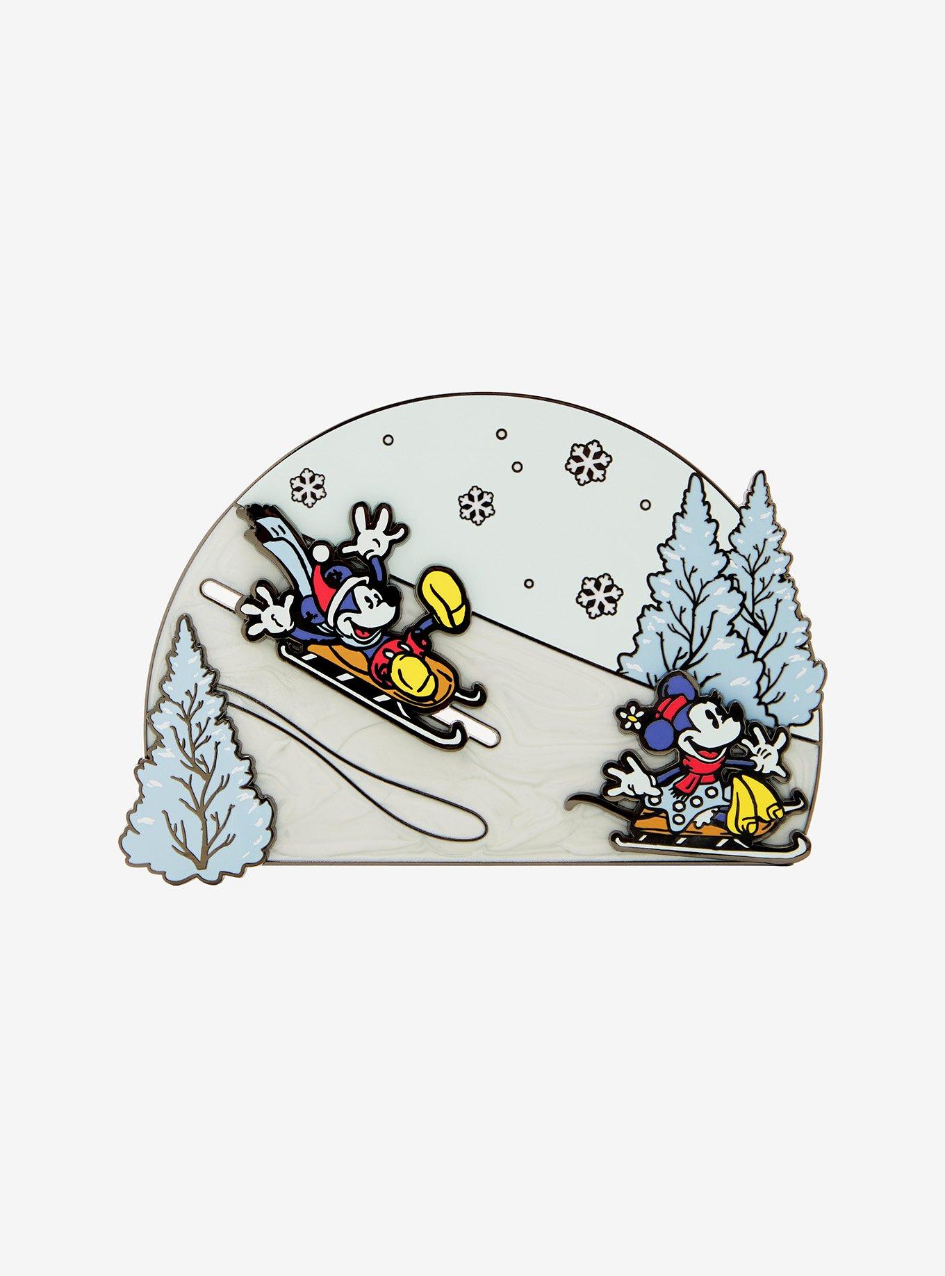 Loungefly Mickey Mouse And Friends Winter Wonderland Enamel Pin, , alternate