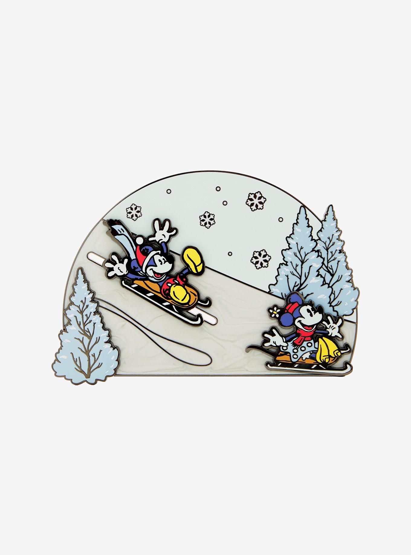 Loungefly Mickey Mouse And Friends Winter Wonderland Enamel Pin, , hi-res