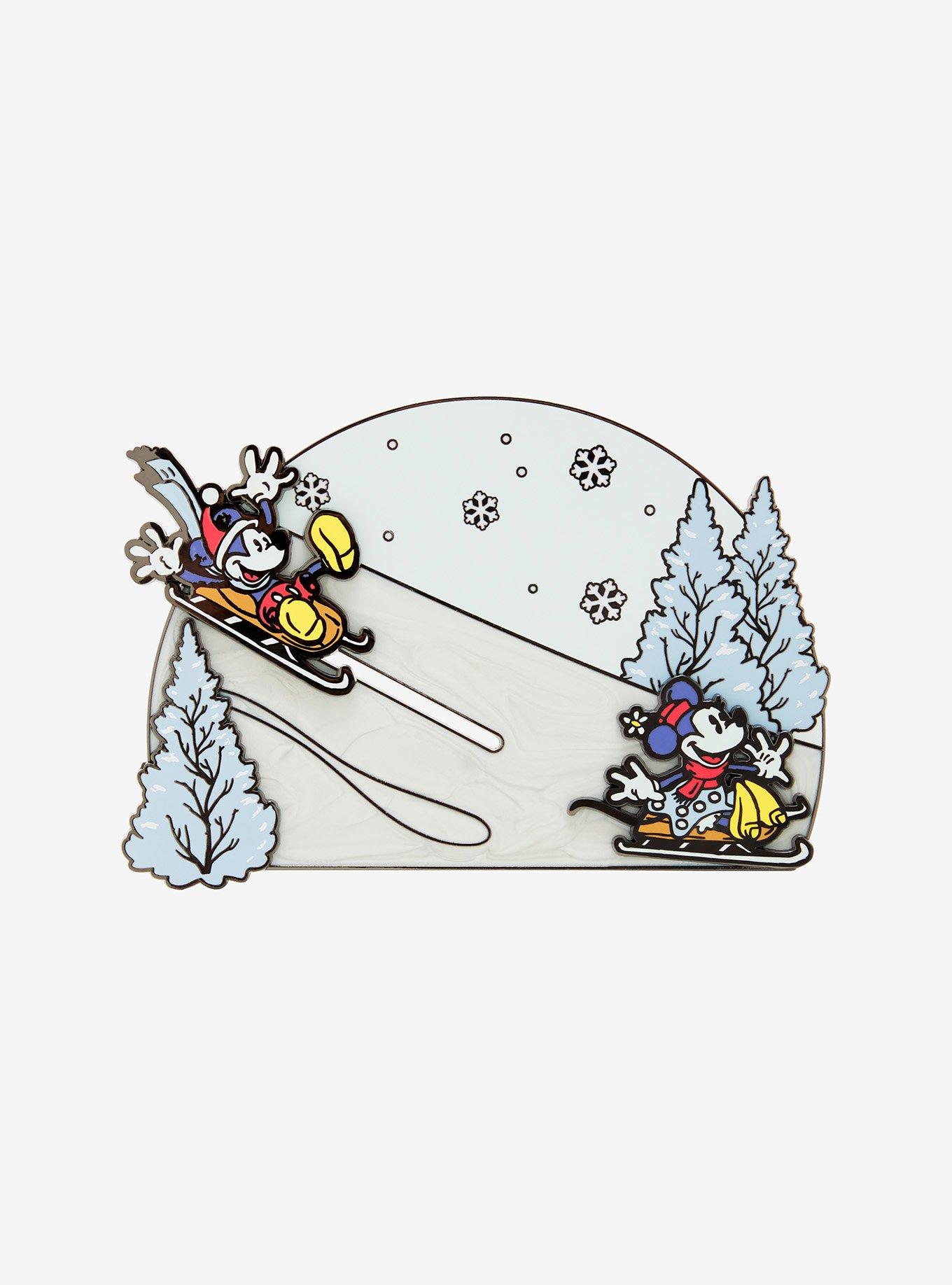 Loungefly Mickey Mouse And Friends Winter Wonderland Enamel Pin, , alternate