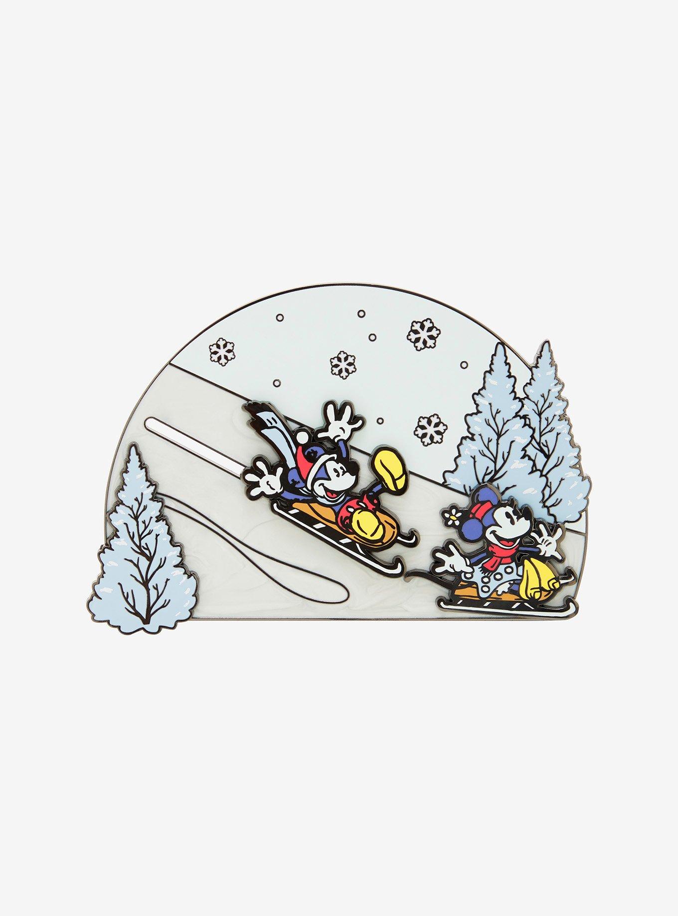 Loungefly Mickey Mouse And Friends Winter Wonderland Enamel Pin, , alternate