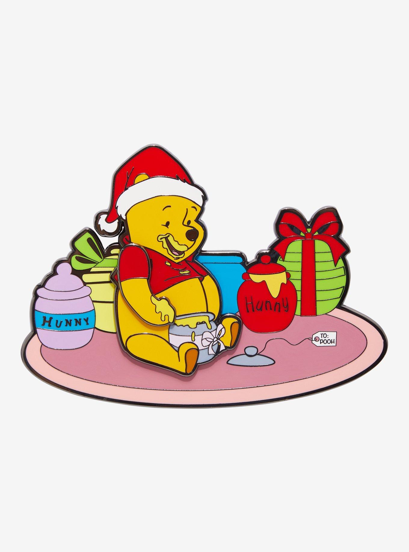 Loungefly Disney Winnie The Pooh Honey Present Moving Enamel Pin, , hi-res