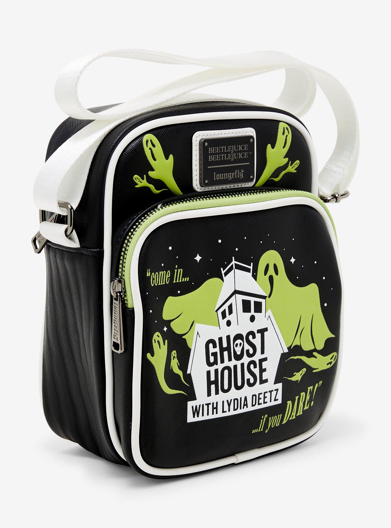 Loungefly Beetlejuice Beetlejuice Ghost House Glow-in-the-Dark Crossbody Bag, , alternate