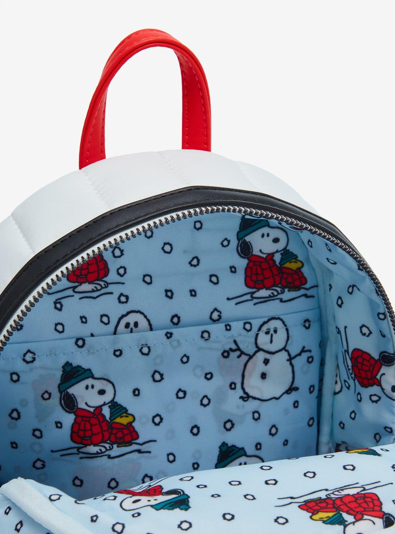 Loungefly Peanuts Snoopy Puffer Jacket Figural Mini Backpack, , alternate