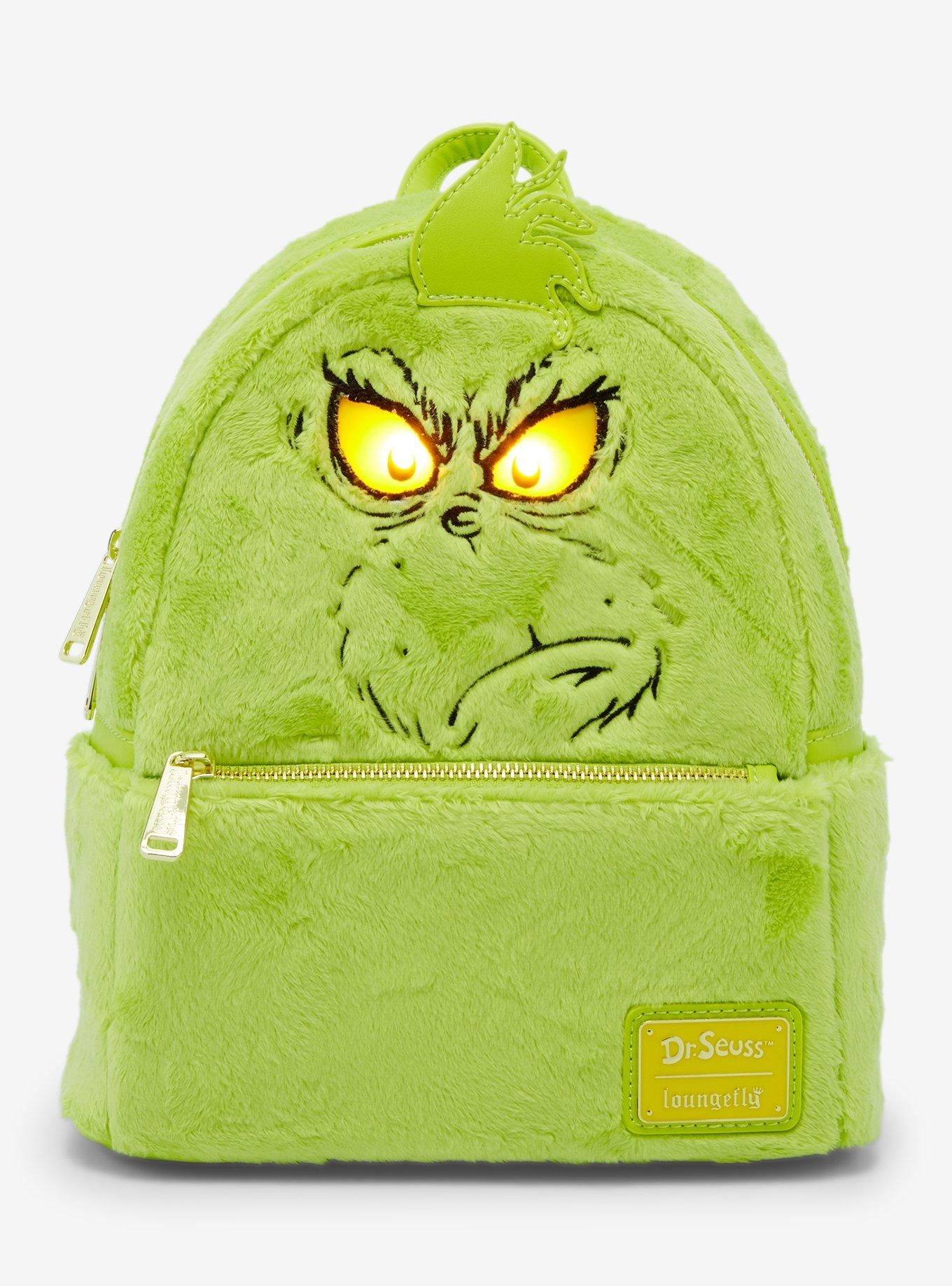 Loungefly How the Grinch Stole Christmas Figural Grinch Light-Up Mini Backpack, , hi-res