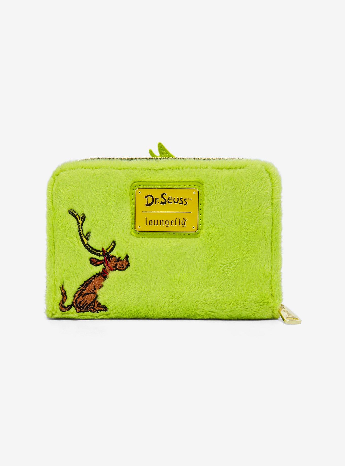 Loungefly How the Grinch Stole Christmas Plush Grinch Small Zip Wallet, , alternate