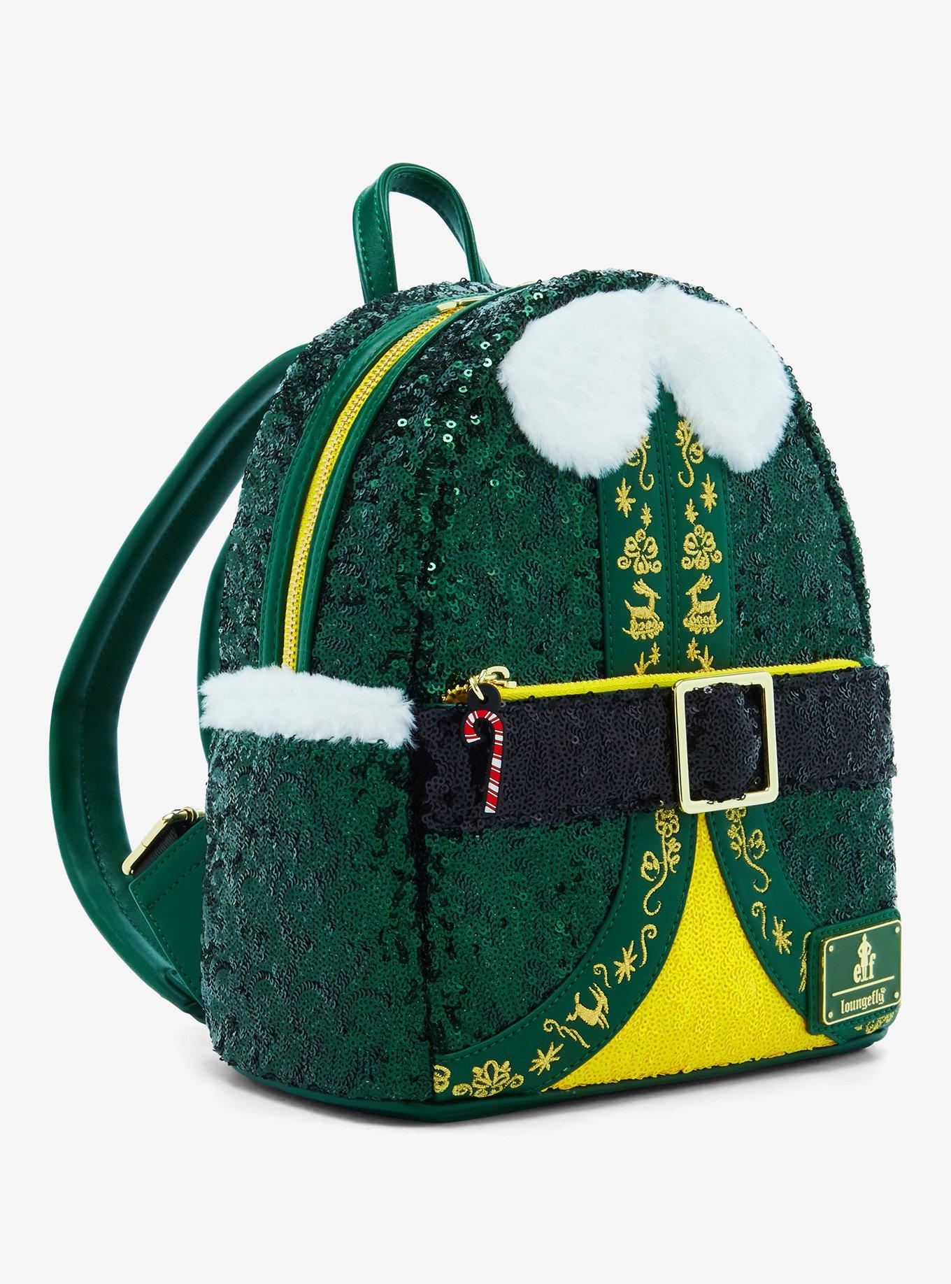 Loungefly Elf Buddy the Elf Sequin Figural Mini Backpack, , alternate