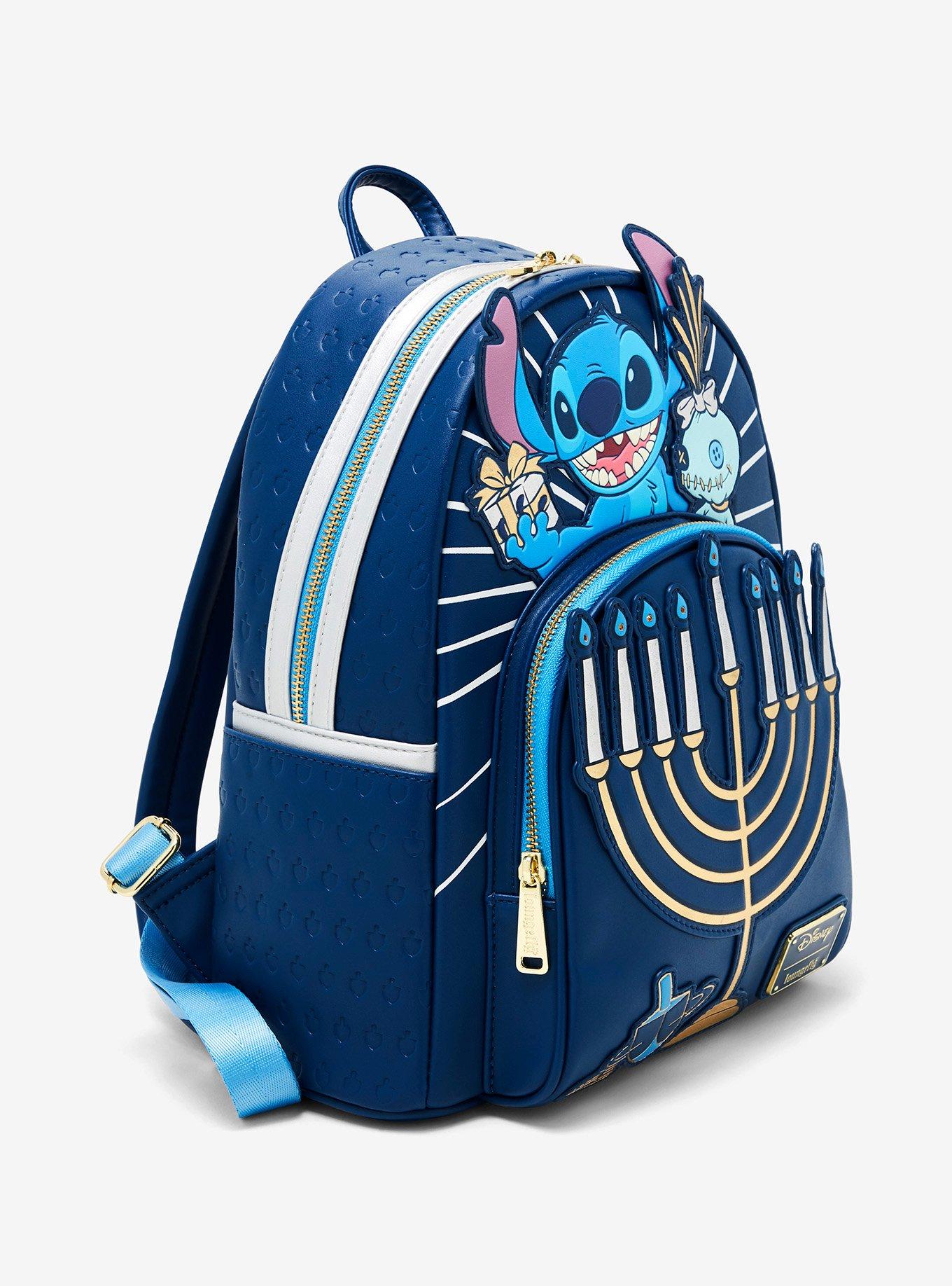 Loungefly Disney Lilo & Stitch Scrump & Stitch Menorah Light-Up Mini Backpack, , alternate