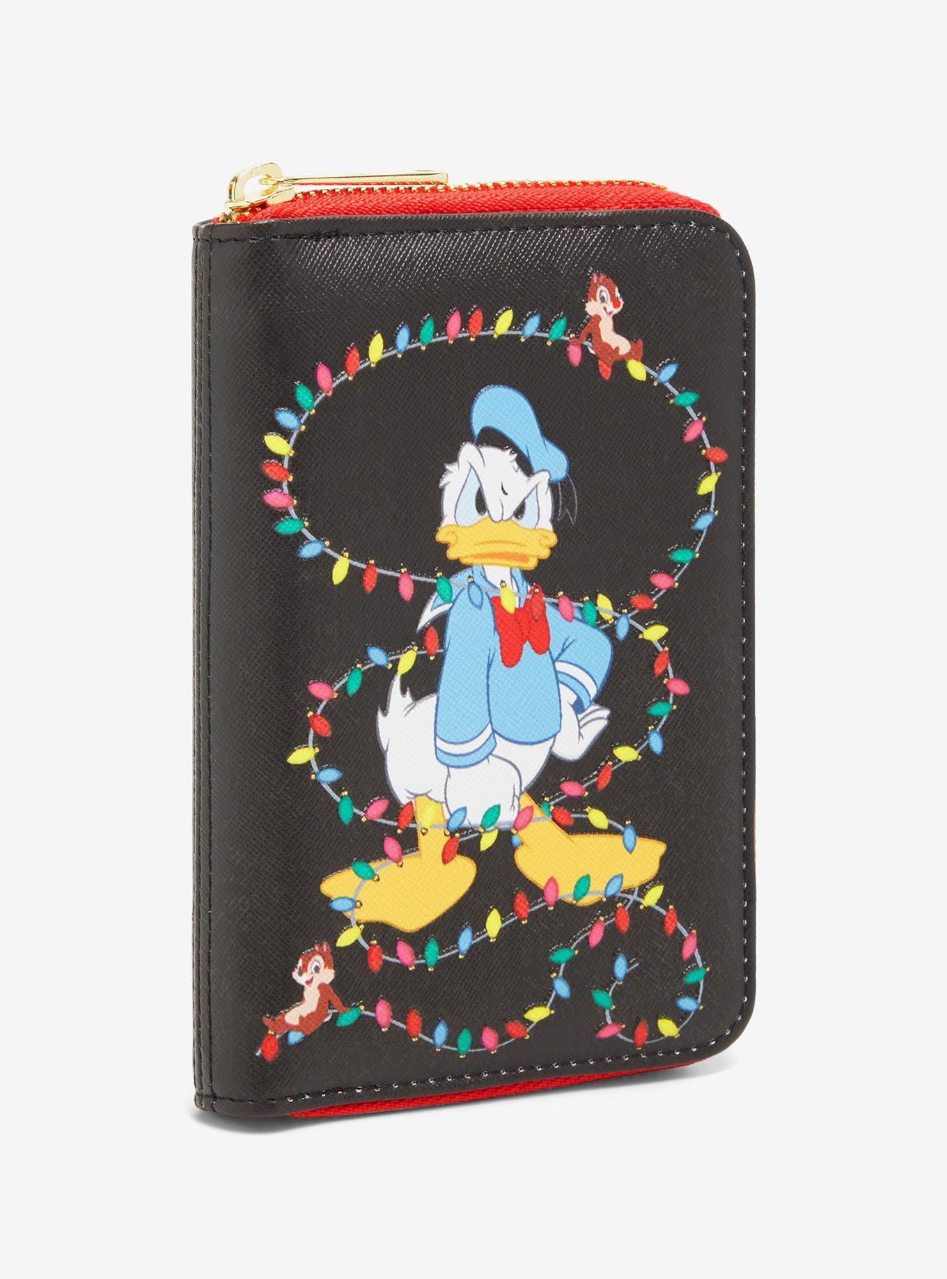 Loungefly Disney Donald Duck Holiday Lights Glow-in-the-Dark Zip Wallet &mdash; BoxLunch Exclusive, , alternate