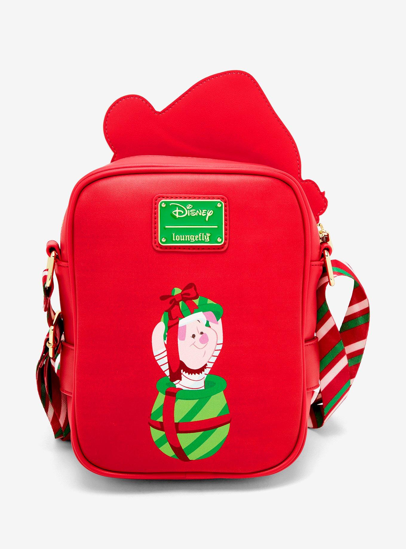 Loungefly Disney Winnie the Pooh Winter Pooh Bear & Piglet Crossbody Bag, , alternate