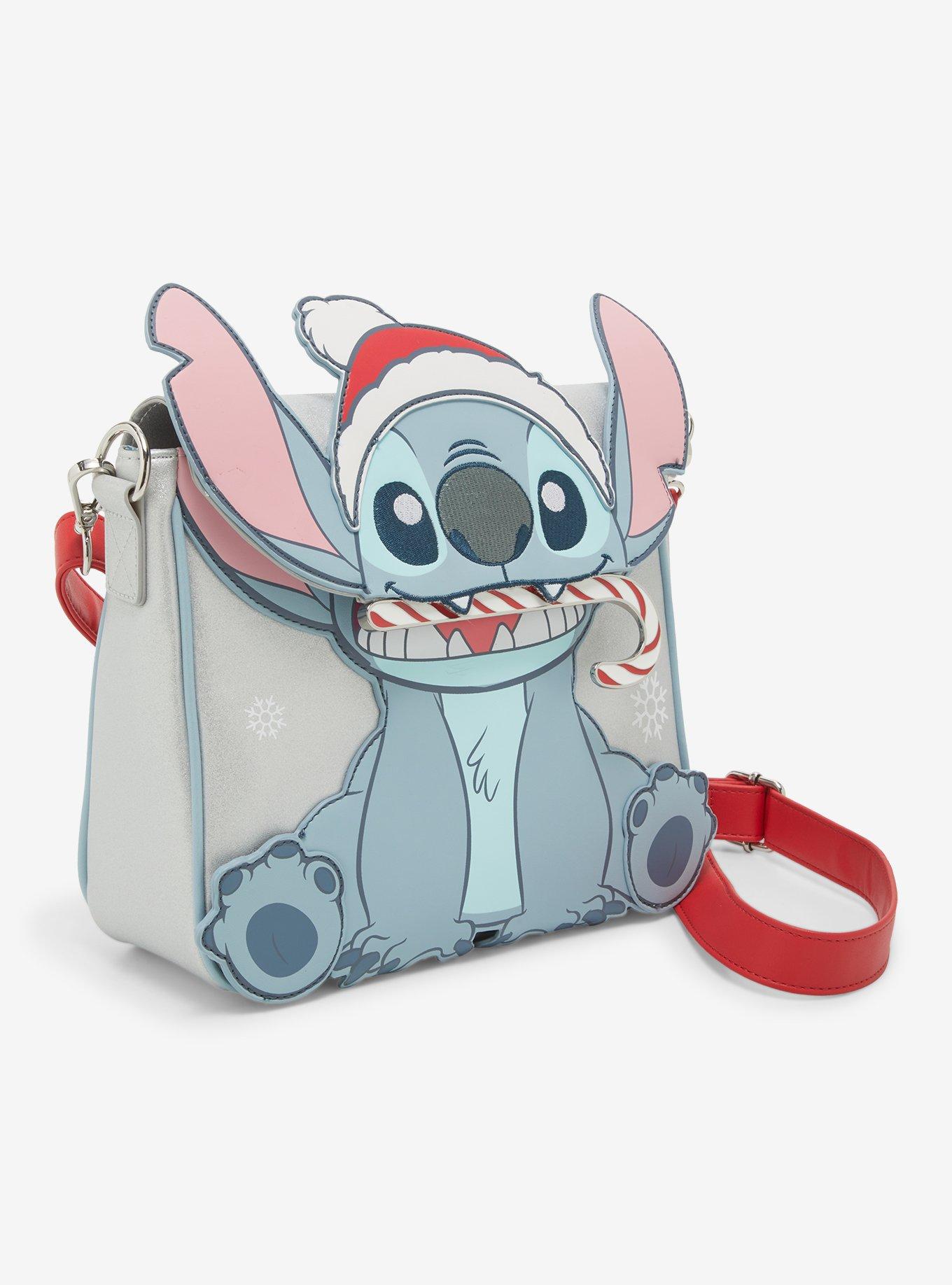 Loungefly Disney Lilo & Stitch Candy Cane Stitch Crossbody Bag, , alternate