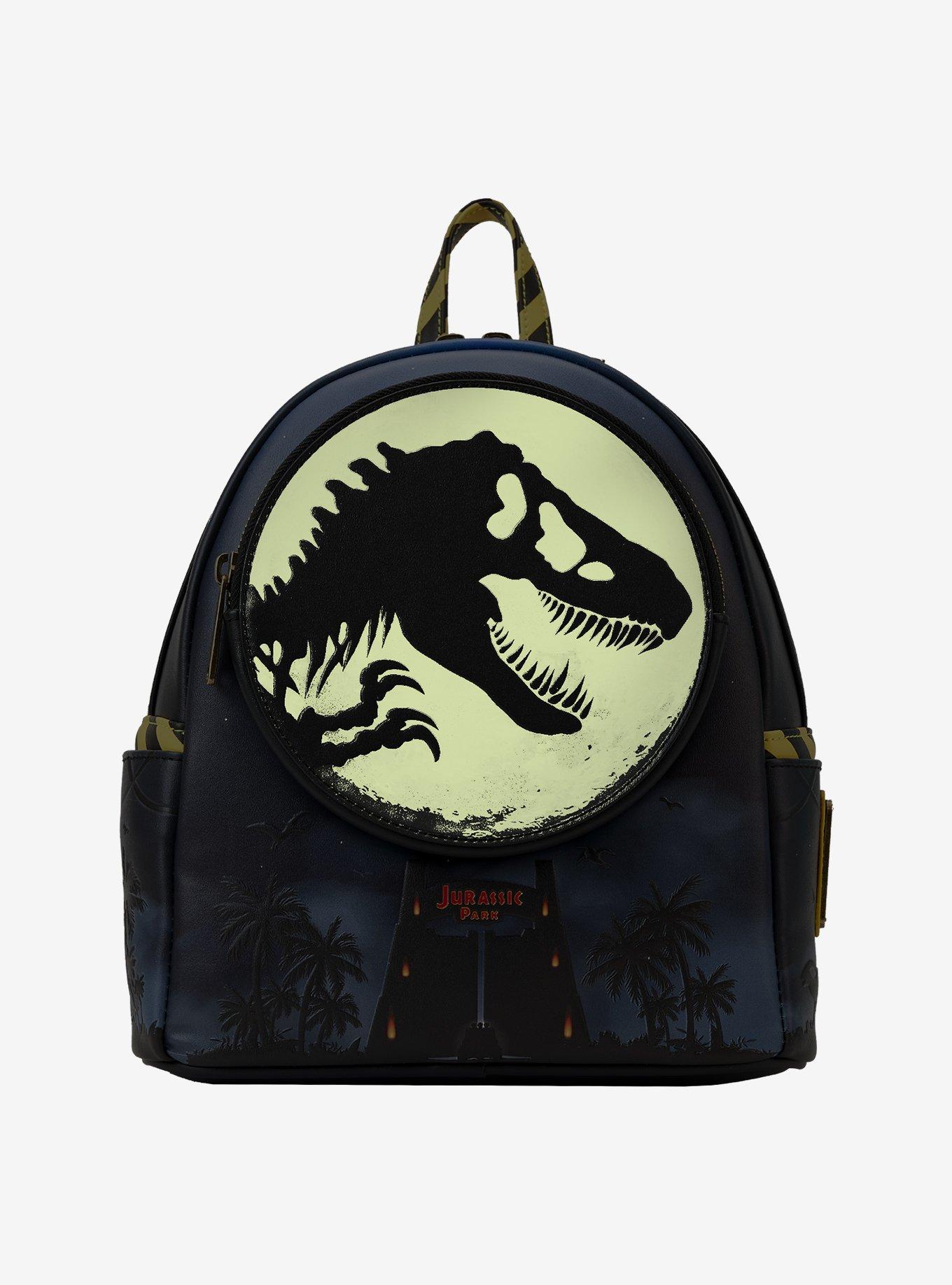 Loungefly Jurassic Park 30th Anniversary T-Rex Silhouette Glow-in-the-Dark Mini Backpack, , alternate