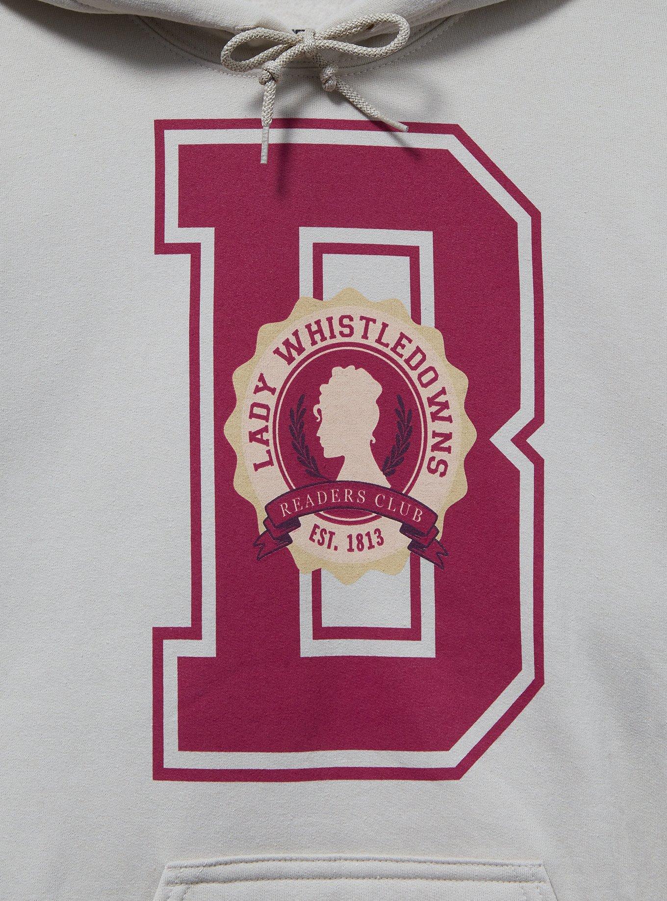 Bridgerton Lady Whistledown Initial Women's Hoodie &mdash; BoxLunch Exclusive, BEIGE, alternate