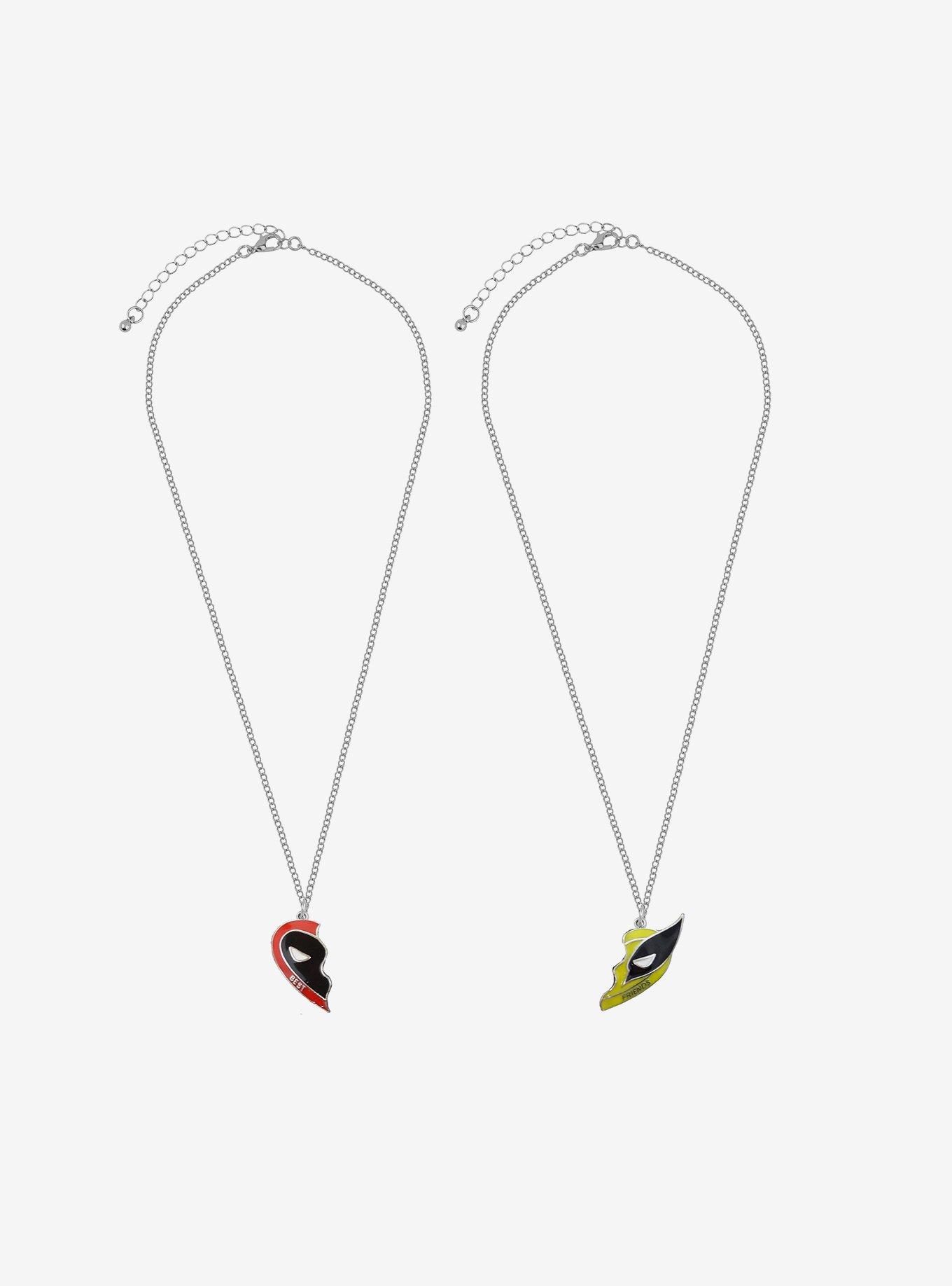 Her Universe Marvel Deadpool Wolverine Best Friend Necklace Set, , hi-res