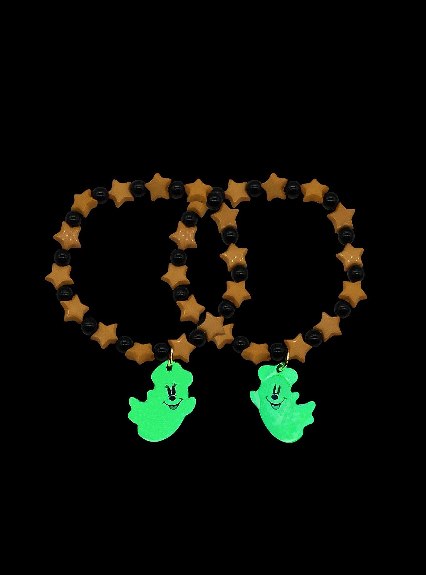Her Universe Disney Mickey Mouse & Minnie Mouse Ghost Glow-In-The-Dark Best Friend Bracelet Set, , alternate