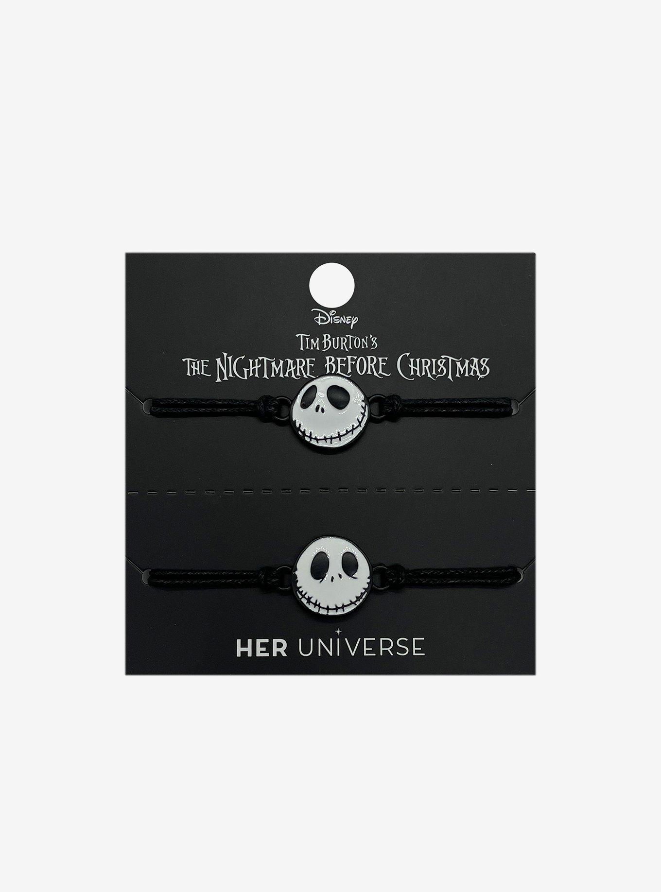 Her Universe The Nightmare Before Christmas Jack Head Best Friend Cord Bracelet Set, , alternate