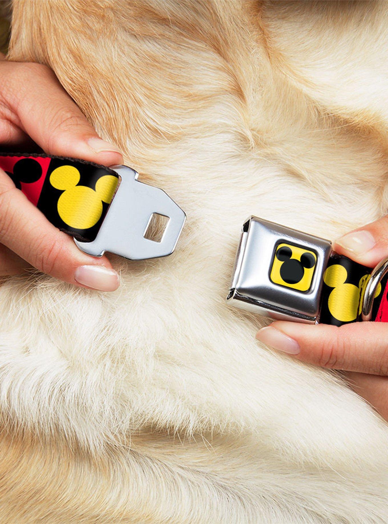 Disney Mickey Mouse Expression Blocks Seatbelt Buckle Dog Collar