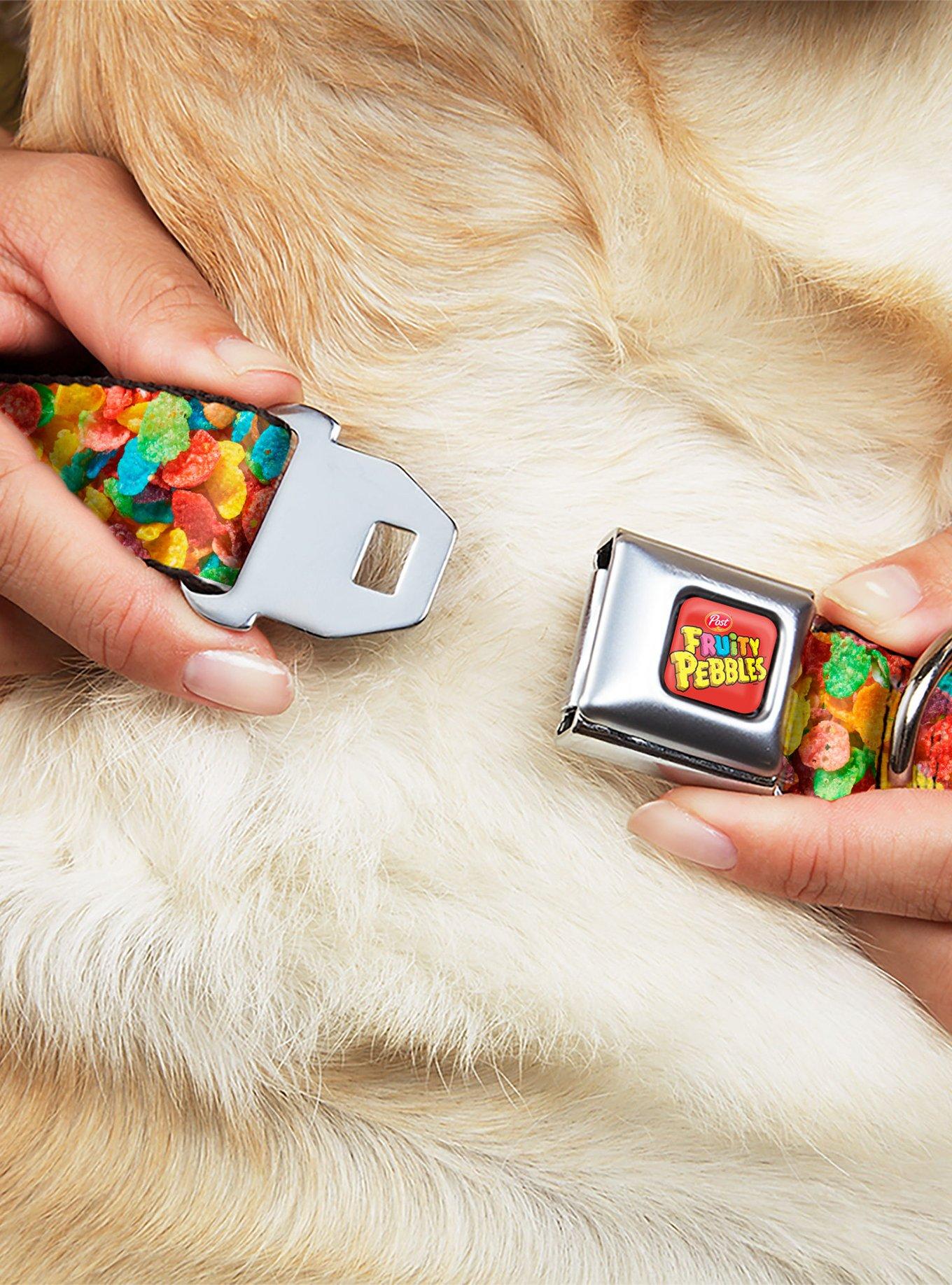 The Flintstones Fruity Pebbles Vivid Close Up Seatbelt Buckle Dog Collar, , hi-res