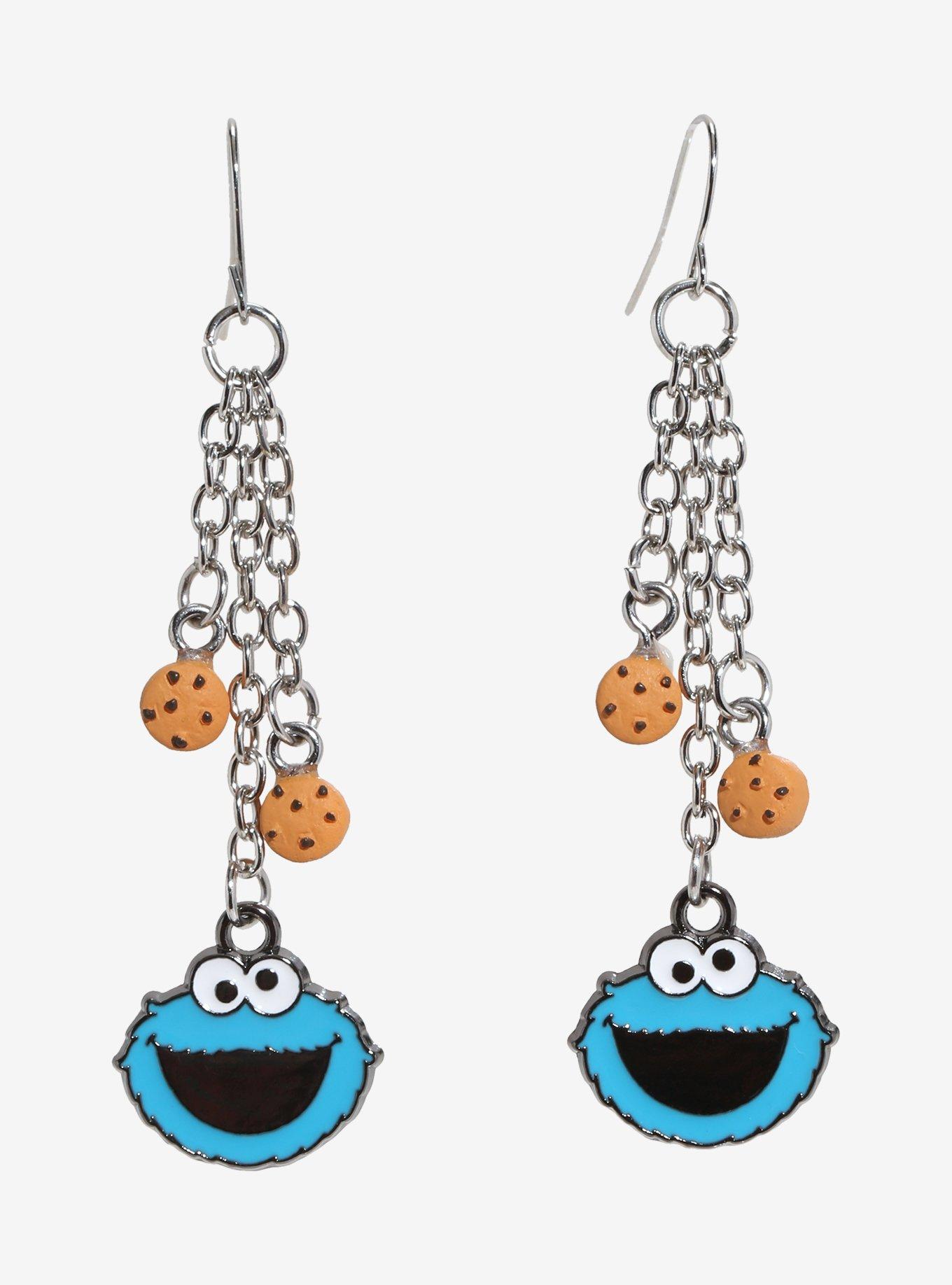 Sesame Street Cookie Monster Scented Drop Earrings