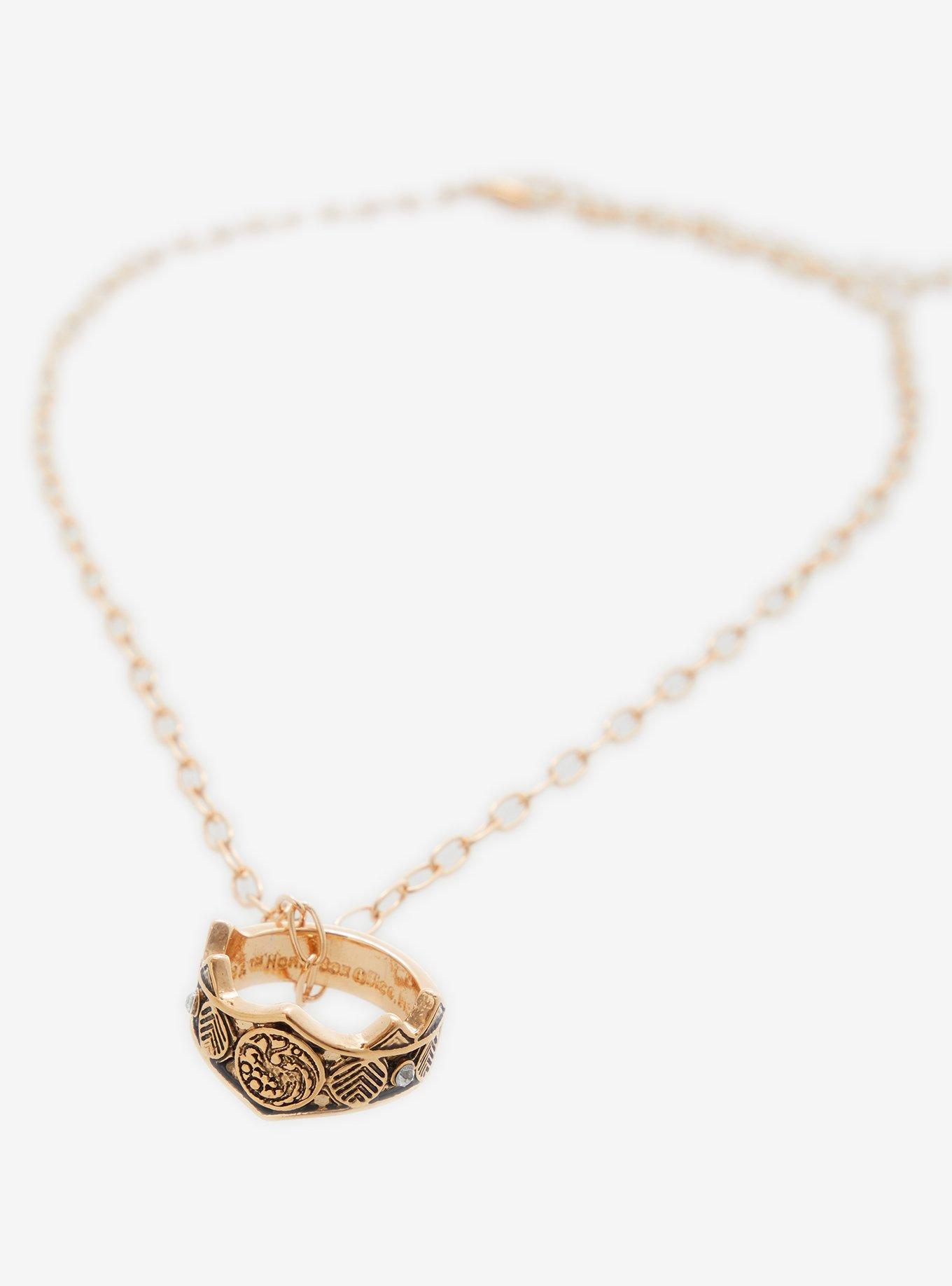 House Of The Dragon Viserys Targaryen Crown Necklace, , alternate