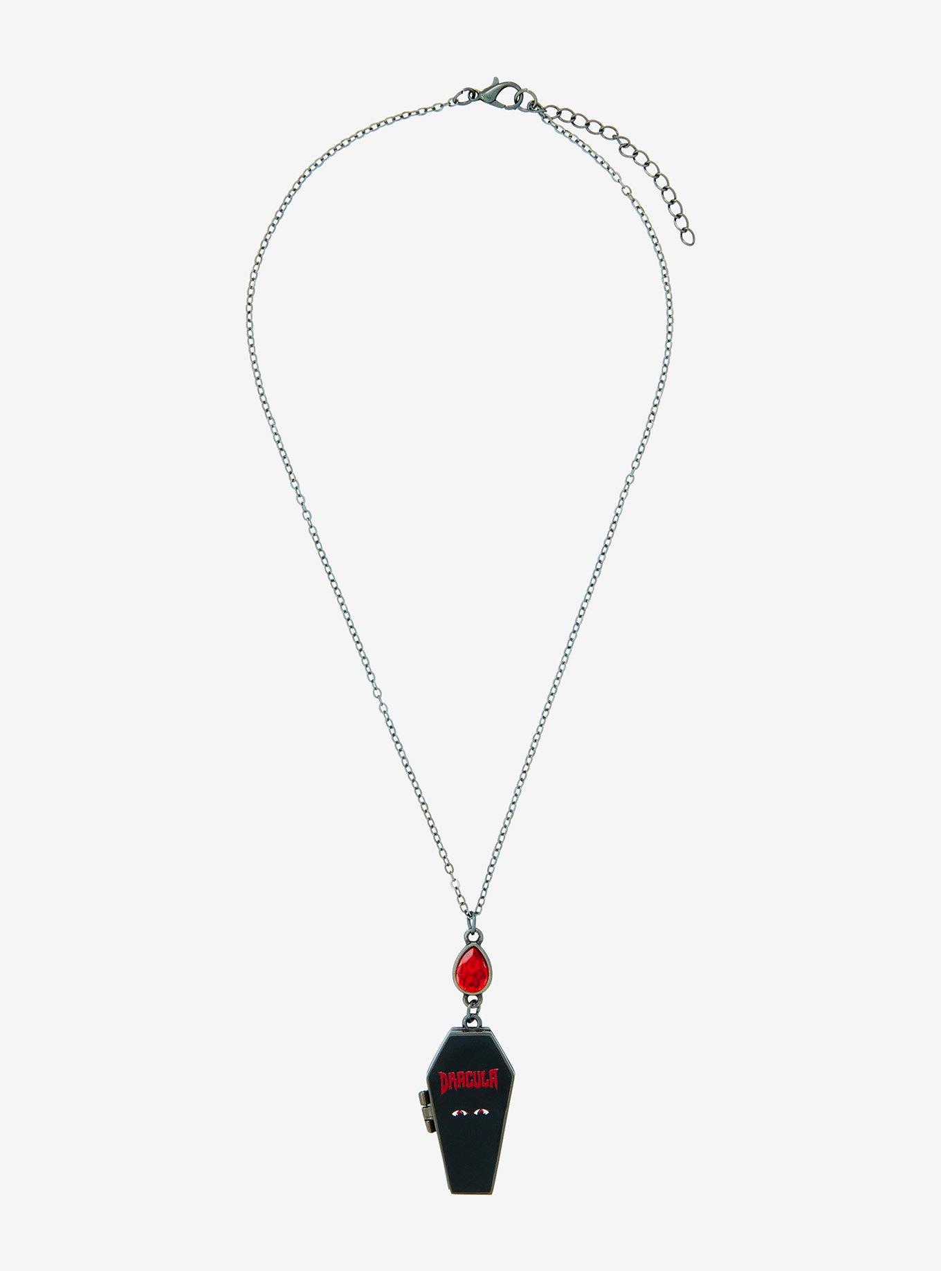 Universal Monsters Dracula Coffin Locket Necklace, , alternate