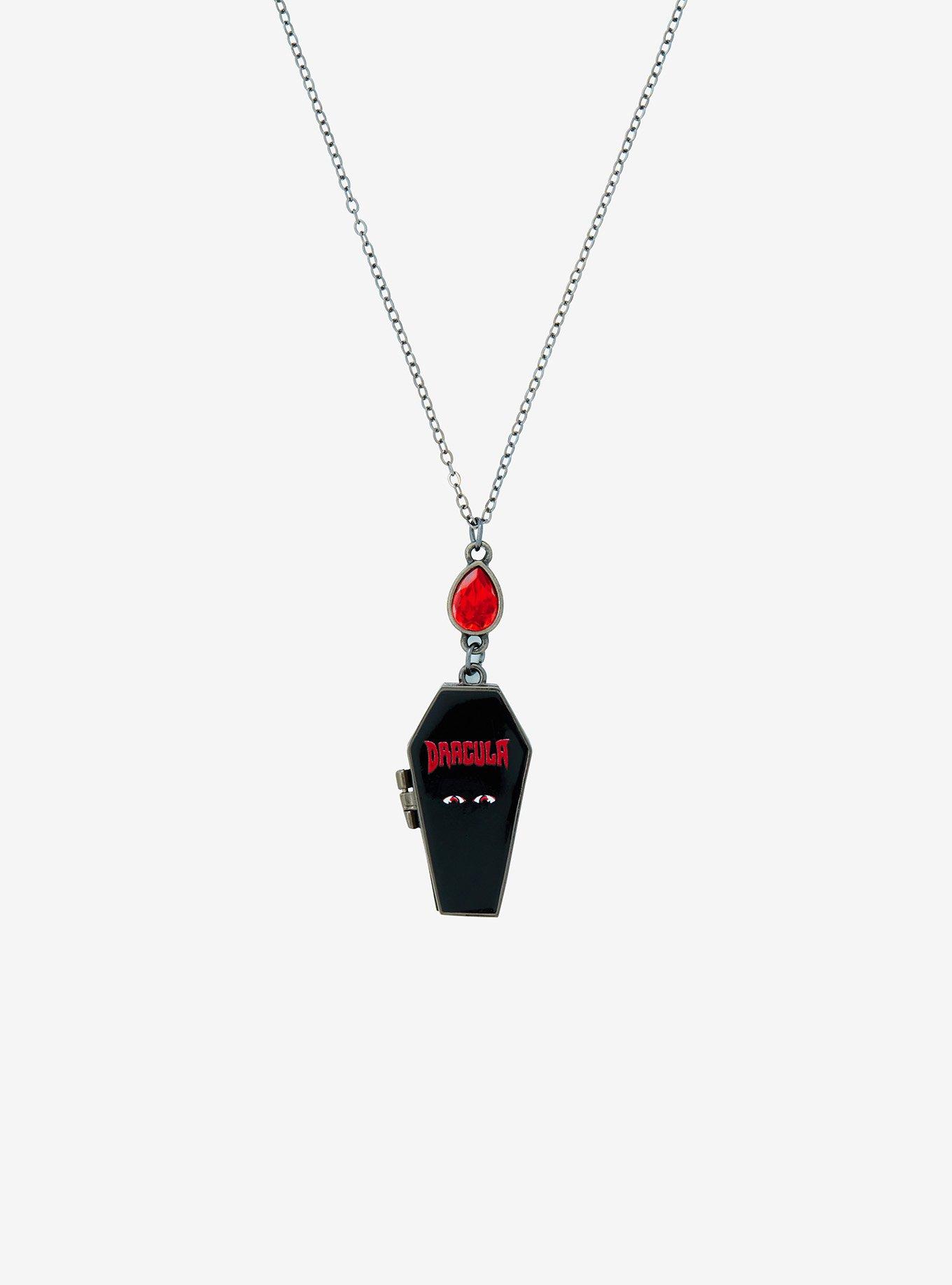 Universal Monsters Dracula Coffin Locket Necklace, , alternate