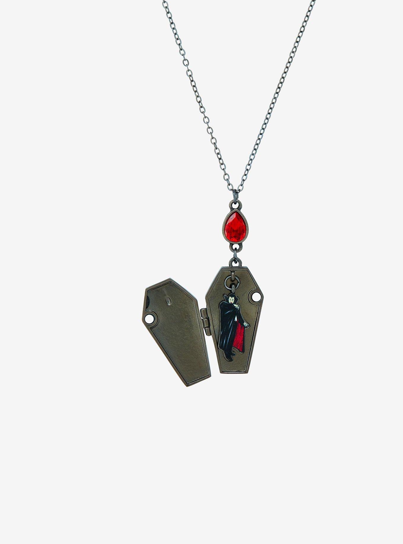 Universal Monsters Dracula Coffin Locket Necklace, , alternate