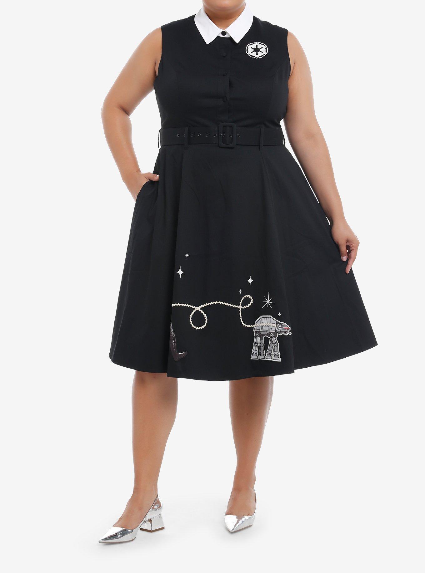 Her Universe Star Wars Darth Vader & AT-AT Retro Dress Plus Size Her Universe Exclusive, , hi-res