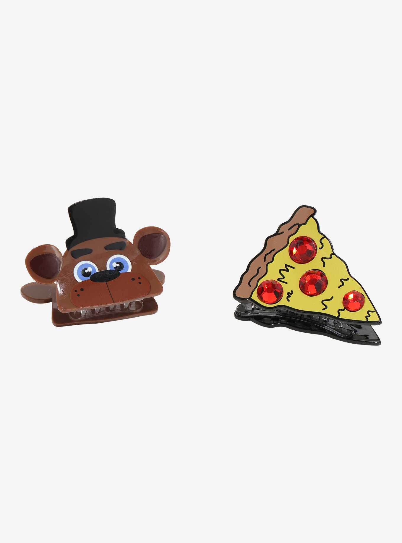 Five Nights At Freddy's Pizza & Freddy Claw Hair Clip Set, , hi-res