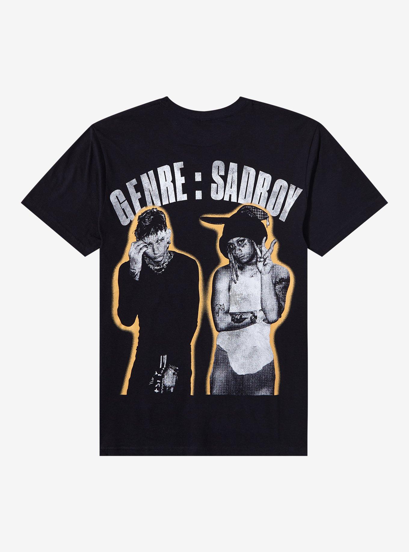 mgk X Trippie Redd genre : sadboy Two-Sided T-Shirt, BLACK, alternate