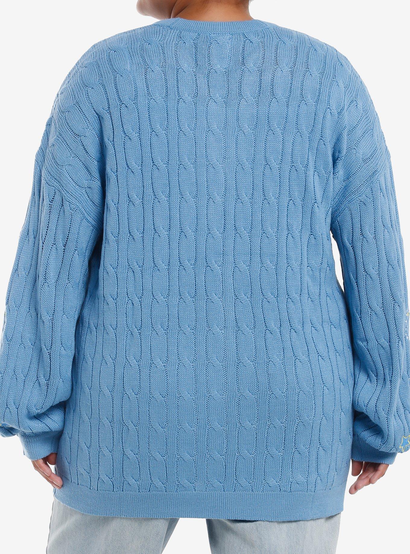 Cinnamoroll Cloud Cable Knit Girls Cardigan Plus Size, MULTI, alternate