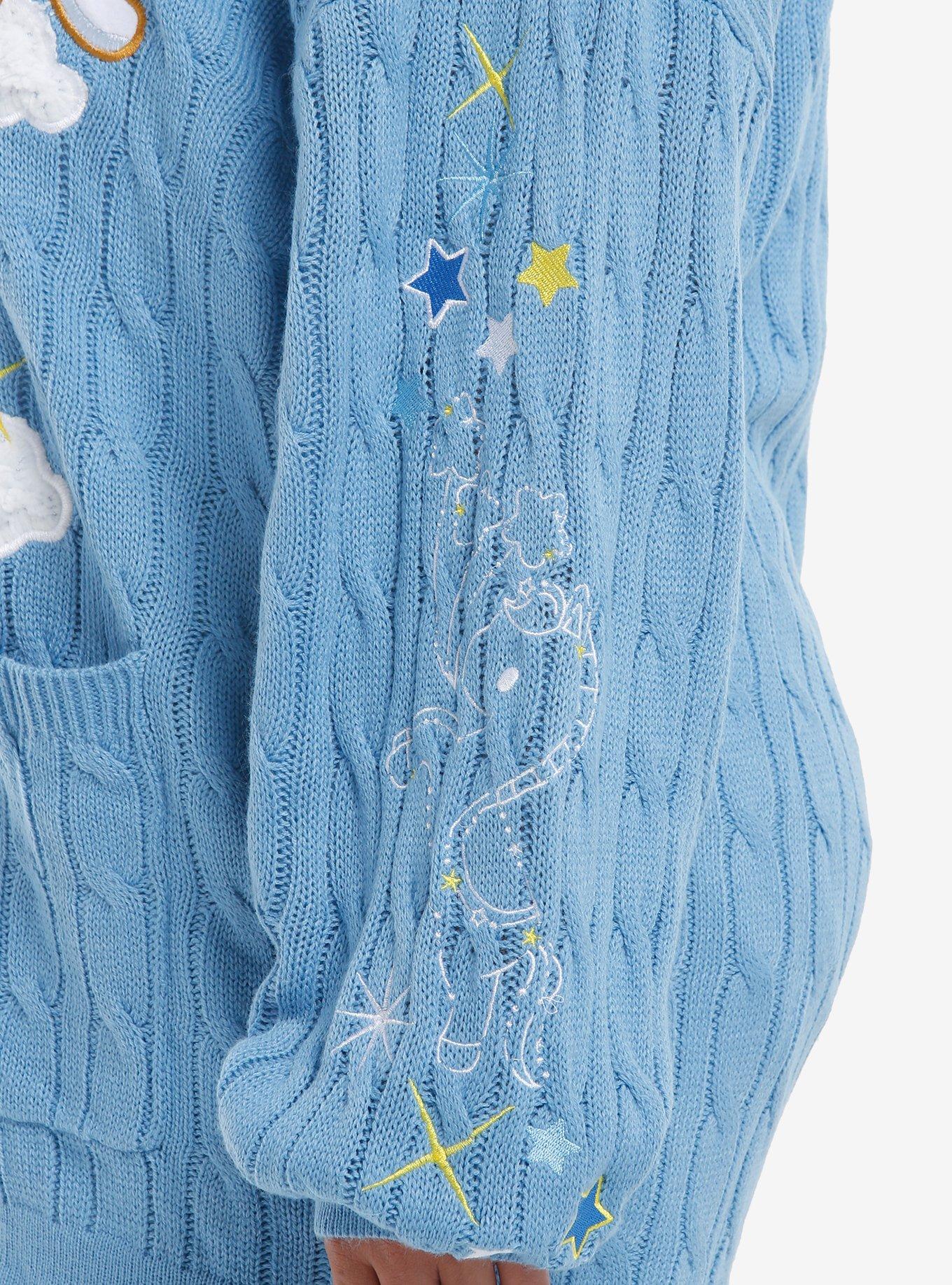 Cinnamoroll Cloud Cable Knit Girls Cardigan Plus Size, MULTI, alternate