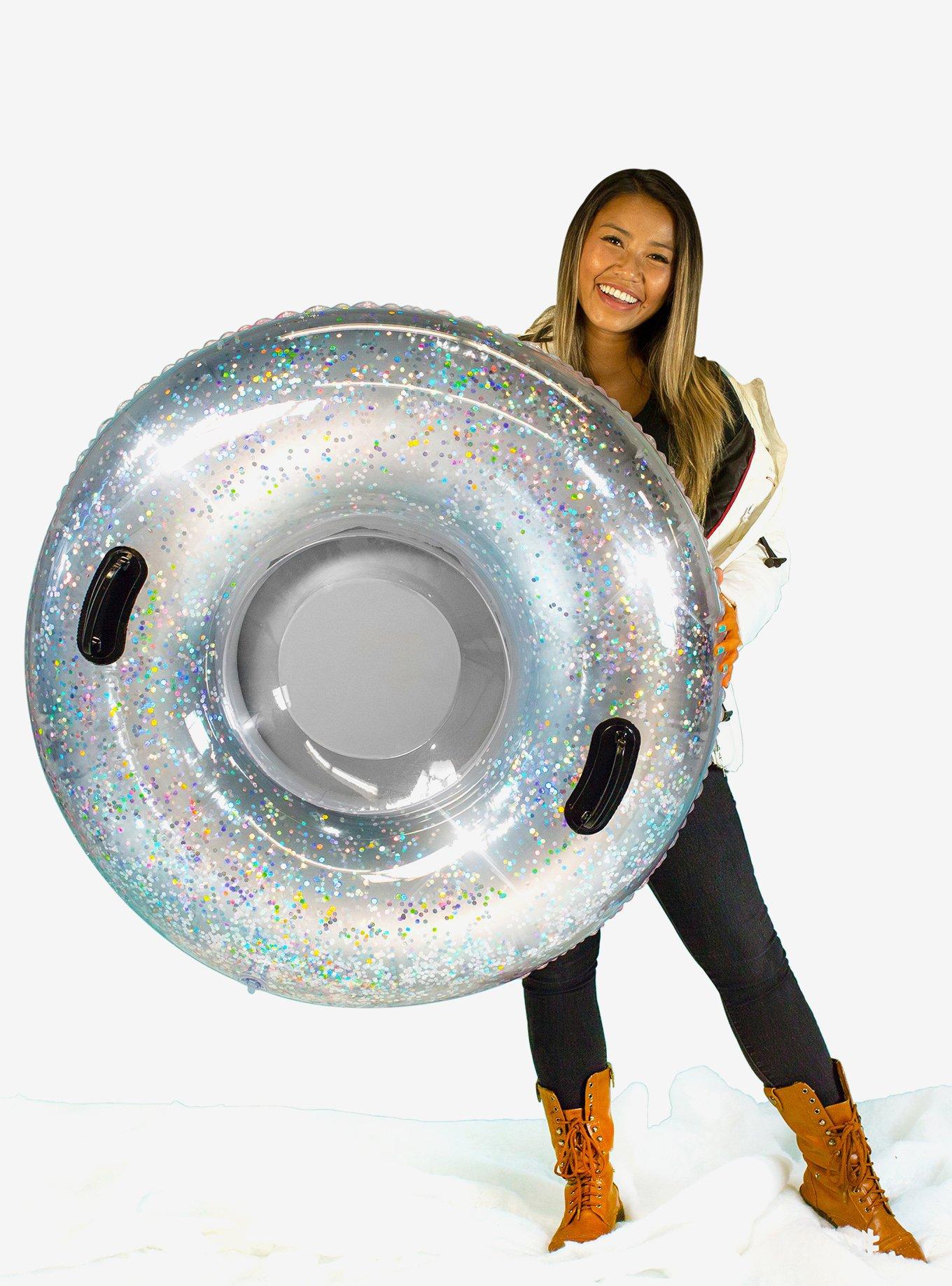 Glitter Silver Glitter Snow Tube, , hi-res