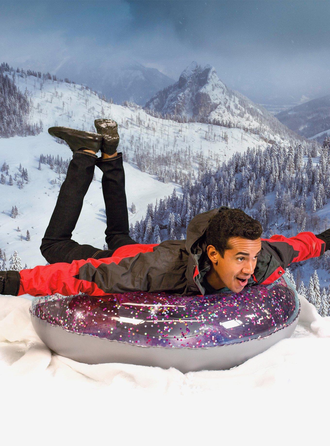 Galaxy Deep Space Pink Glitter Snow Tube, , hi-res