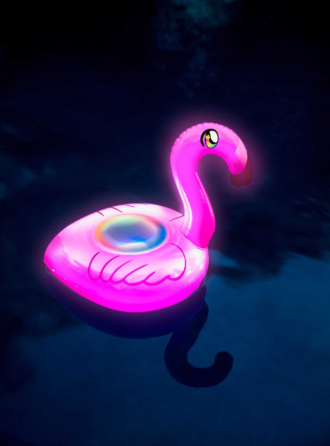 Floating Flamingo LED Speaker with Bluetooth, , hi-res