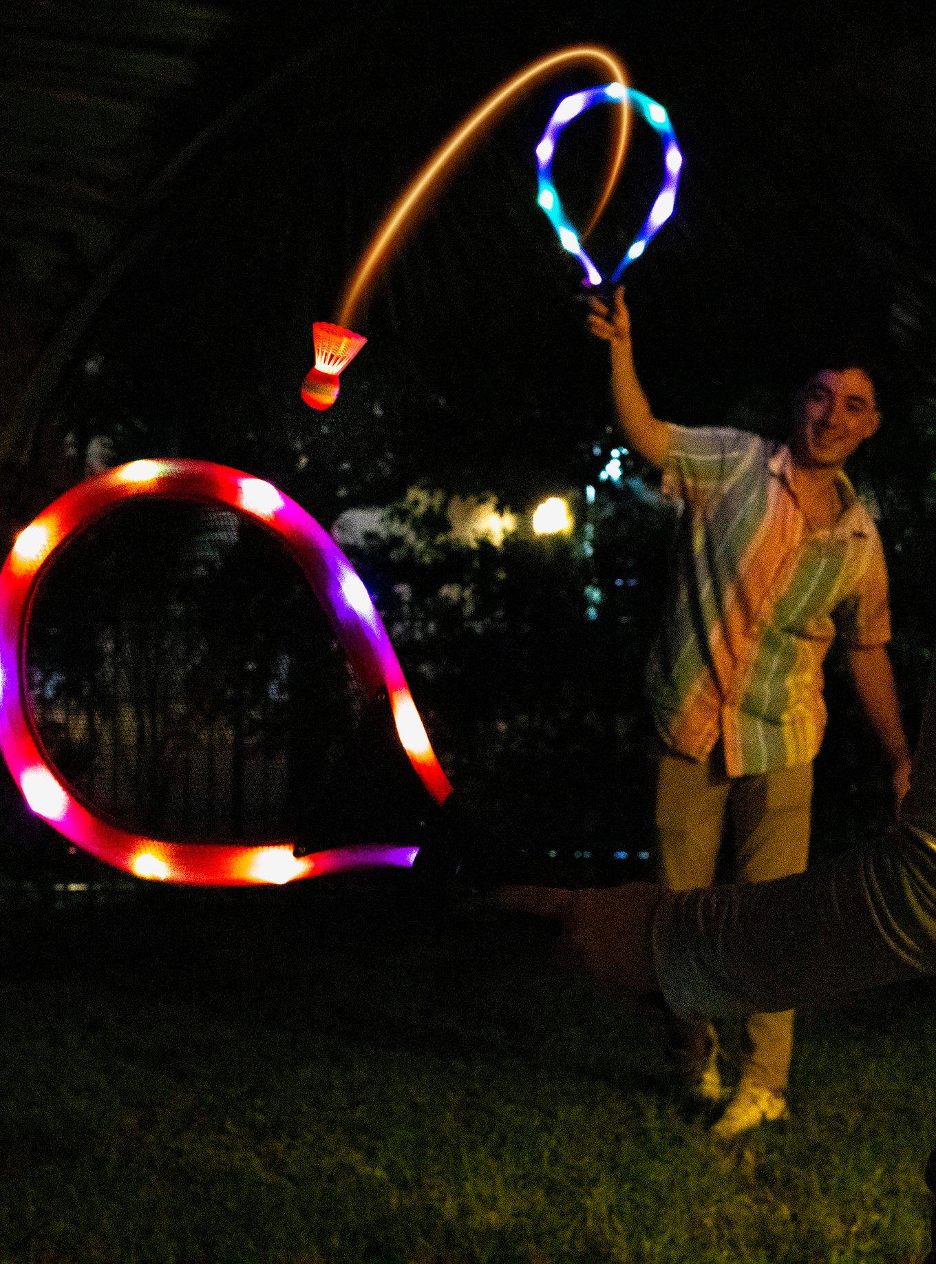 Giant Illuminated LED Badminton Set, , alternate