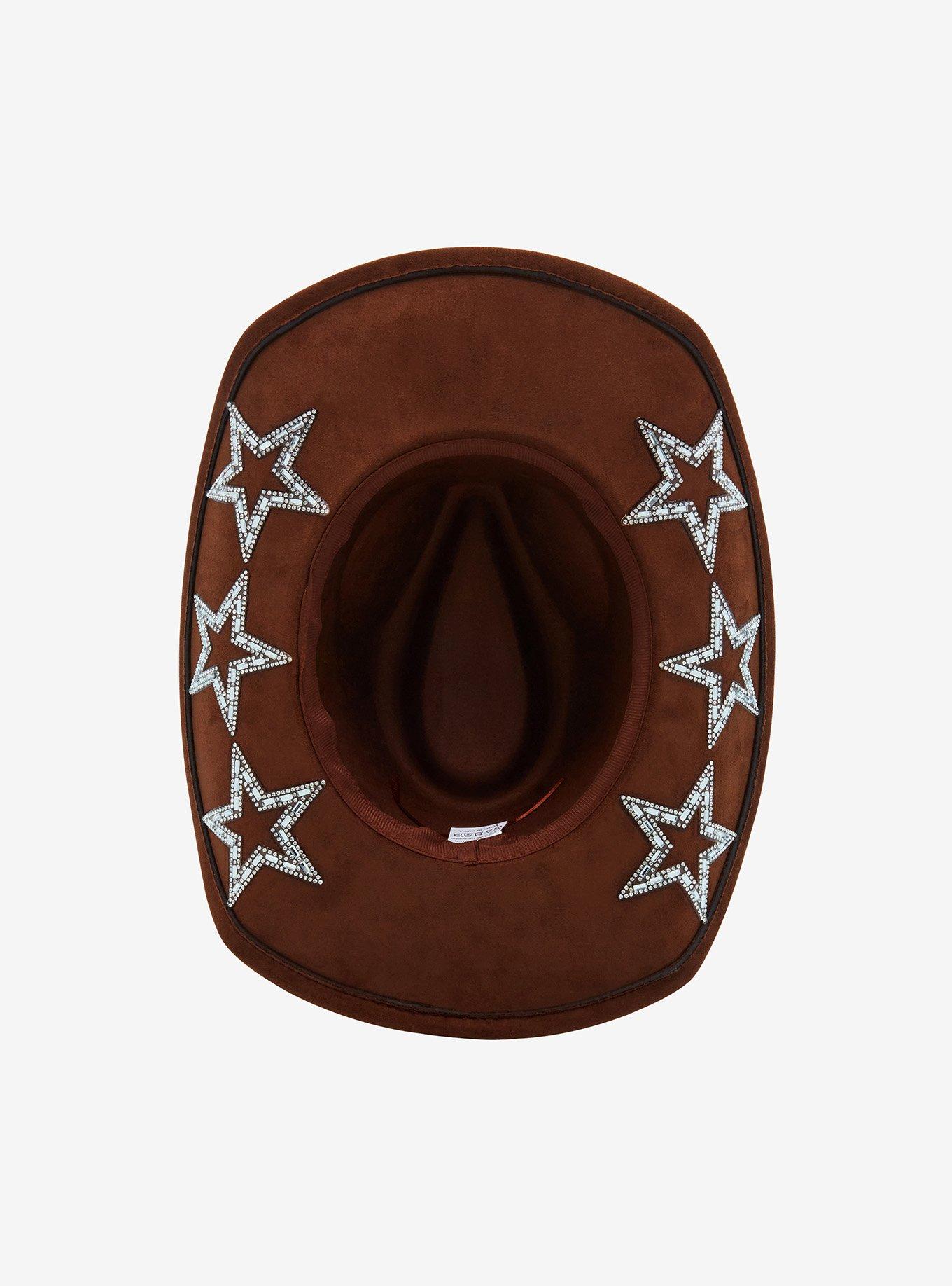 Rhinestone Star Brown Cowboy Hat