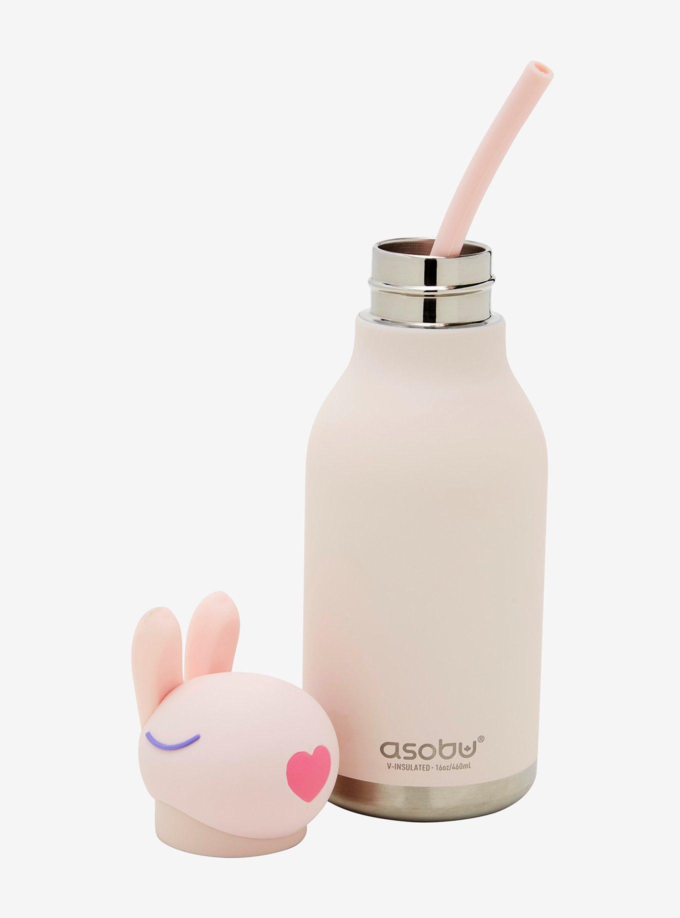 Asobu Bunny Heart Stainless Steel Water Bottle, , alternate