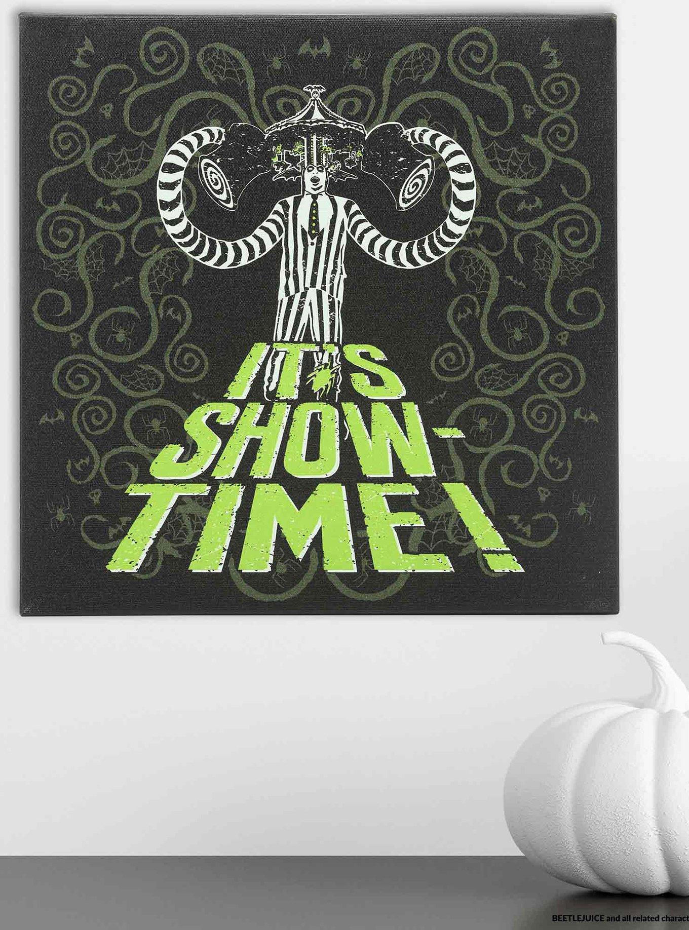 Beetlejuice It's Showtime Canvas Wall Decor, , alternate