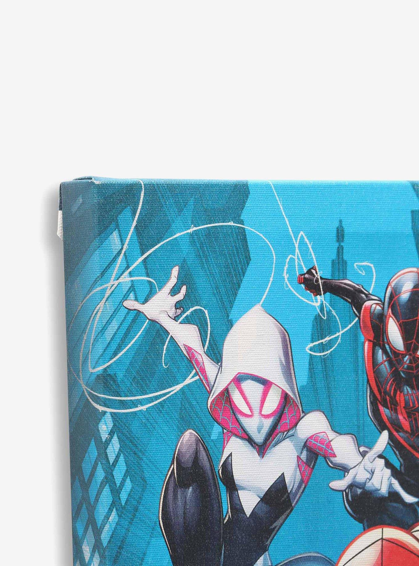 Marvel Spider-Man Spider-Gwen Spiderverse Trio Canvas Wall Decor, , alternate