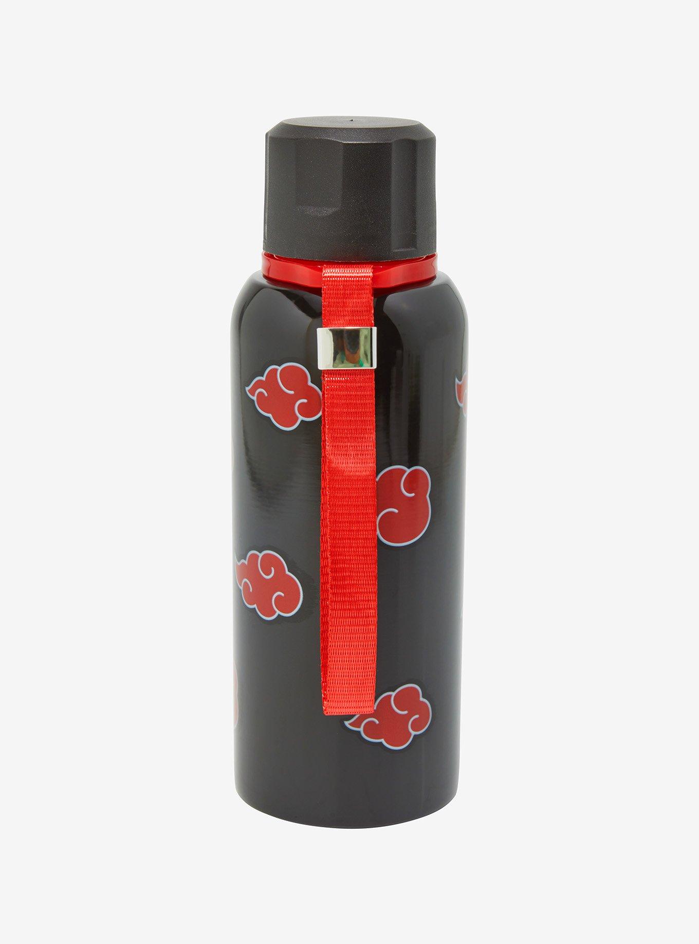 Naruto Shippuden Akatsuki Clouds Stainless Steel Bottle With Strap, , hi-res