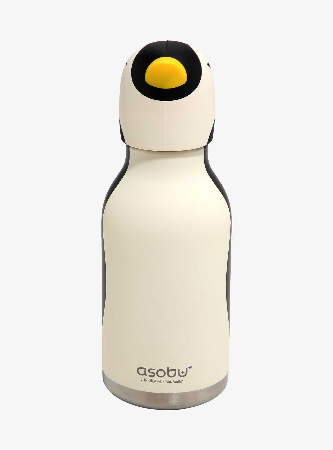 Asobu Penguin Topper Stainless Steel Water Bottle, , hi-res
